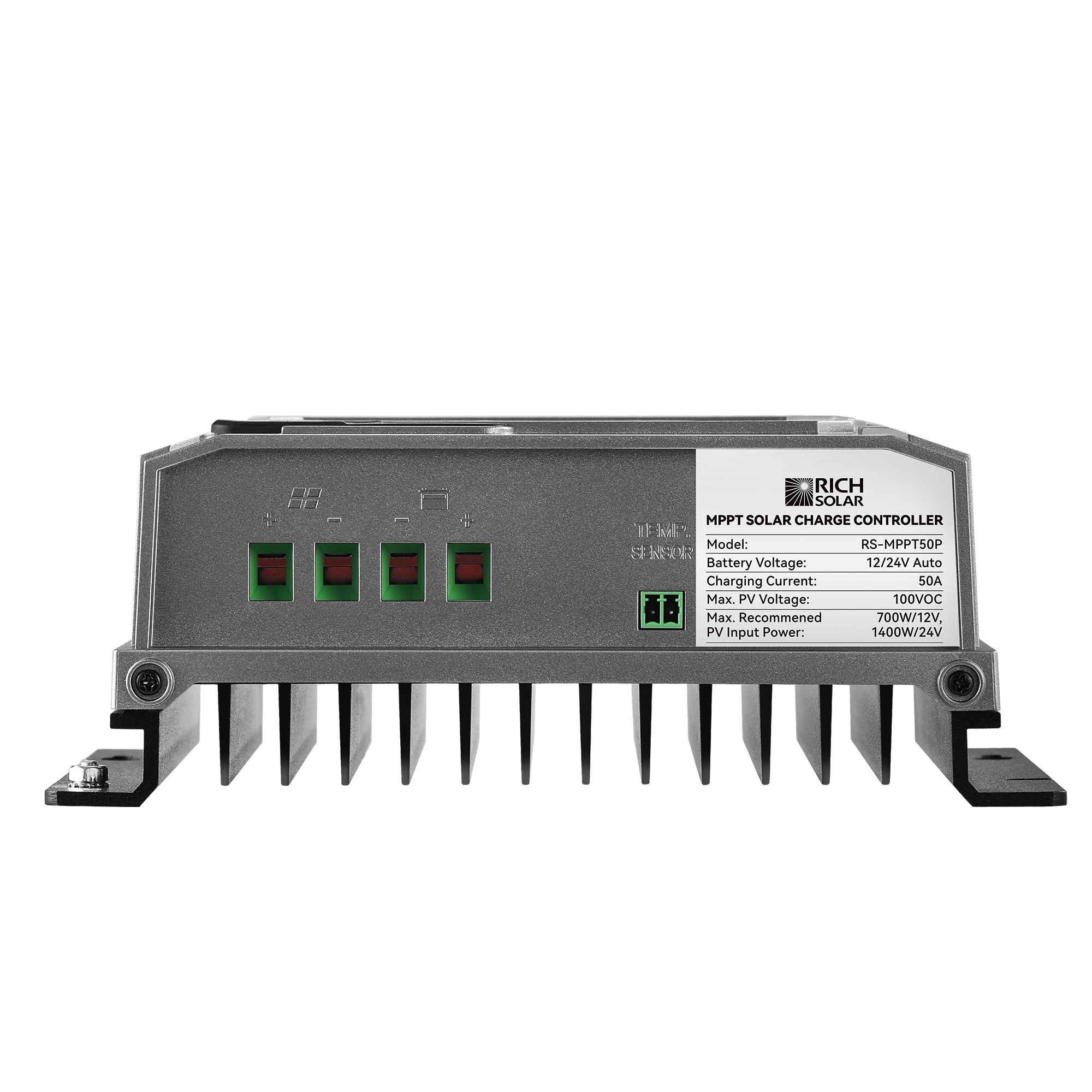 Rich Solar BRAVO 50 | 50 Amp MPPT Solar Charge Controller | Premier 50A 12V/24V MPPT Solar Controller for RVs, Trailers, Campers, Vans, Boats, Off-Grid