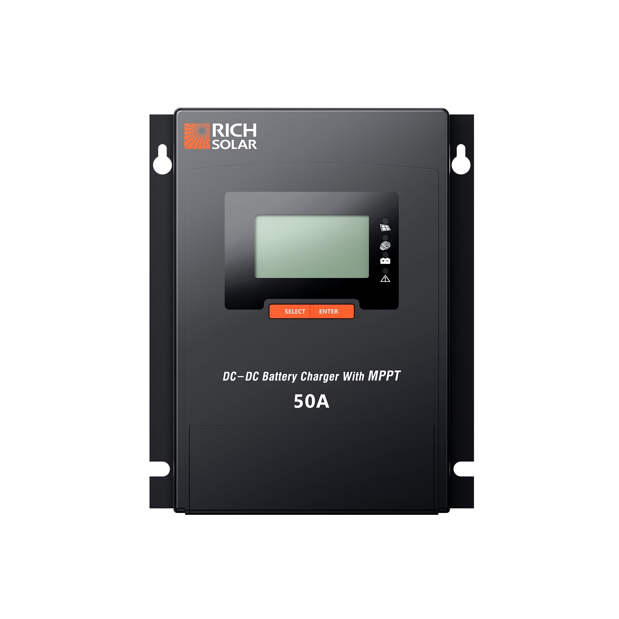 Rich Solar BRAVO 50 DC | 50 Amp DC-DC Solar Charge Controller with MPPT | Premium 50A 12V/24V DC-DC Solar Controller with MPPT for RVs, Trailers, Campers, Vans, Boats, Off-Grid