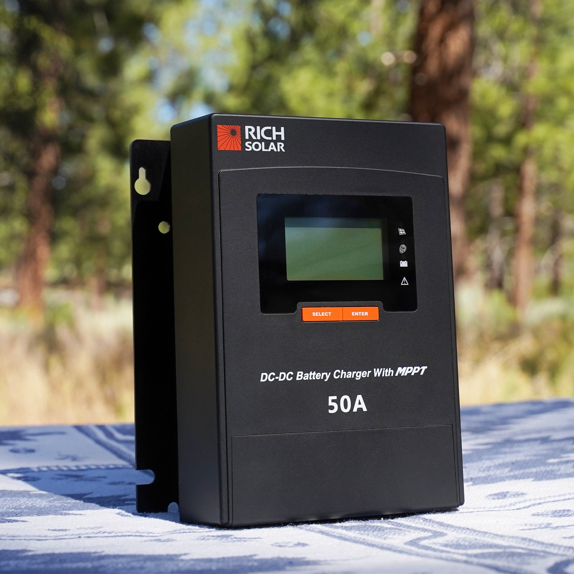 Rich Solar BRAVO 50 DC | 50 Amp DC-DC Solar Charge Controller with MPPT | Premium 50A 12V/24V DC-DC Solar Controller with MPPT for RVs, Trailers, Campers, Vans, Boats, Off-Grid