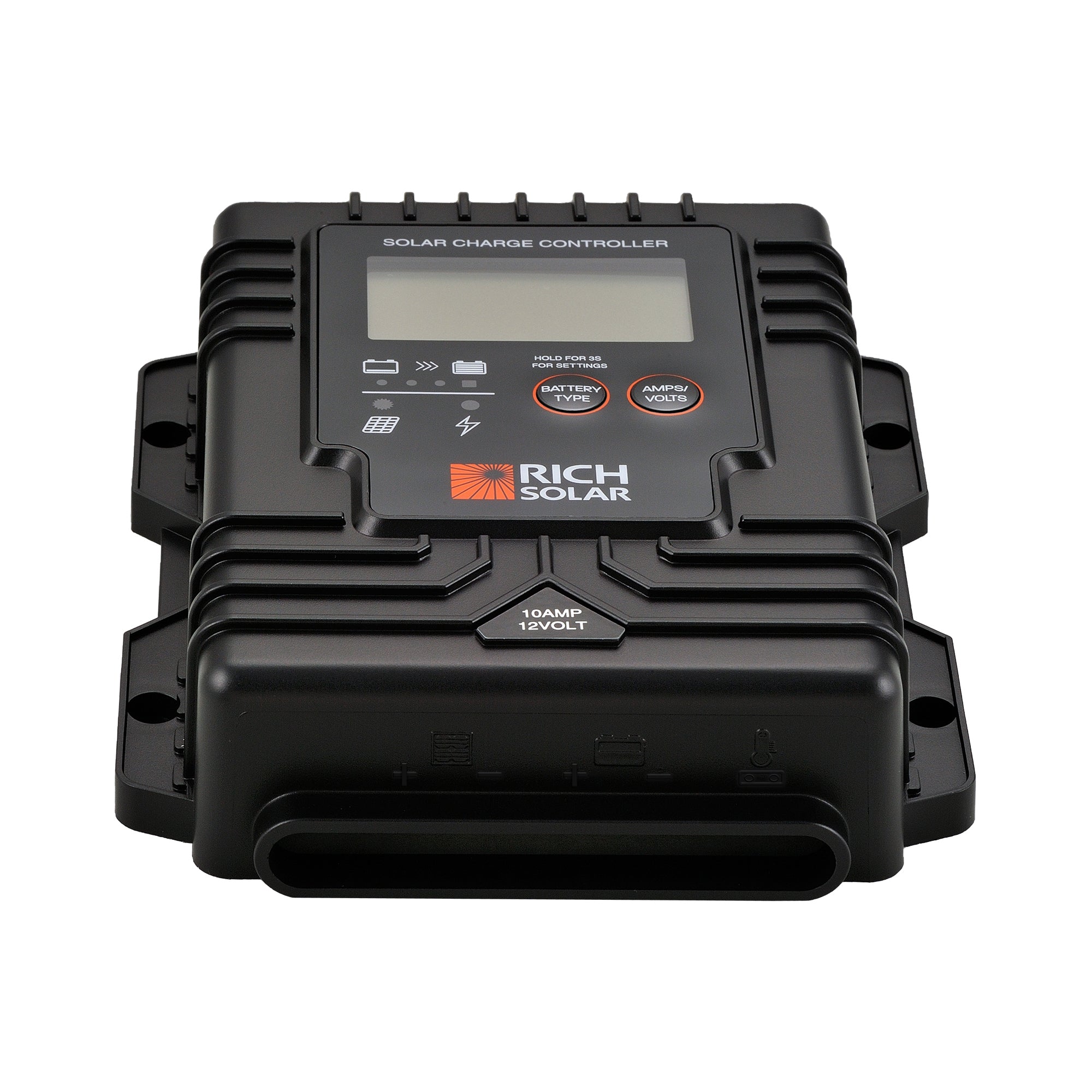 Rich Solar BRAVO Waterproof 10 | 10 Amp Waterproof PWM Solar Charge Controller | Waterproof 10A 12V PWM Solar Controller for RVs, Trailers, Campers, Vans, Boats, Off-Grid