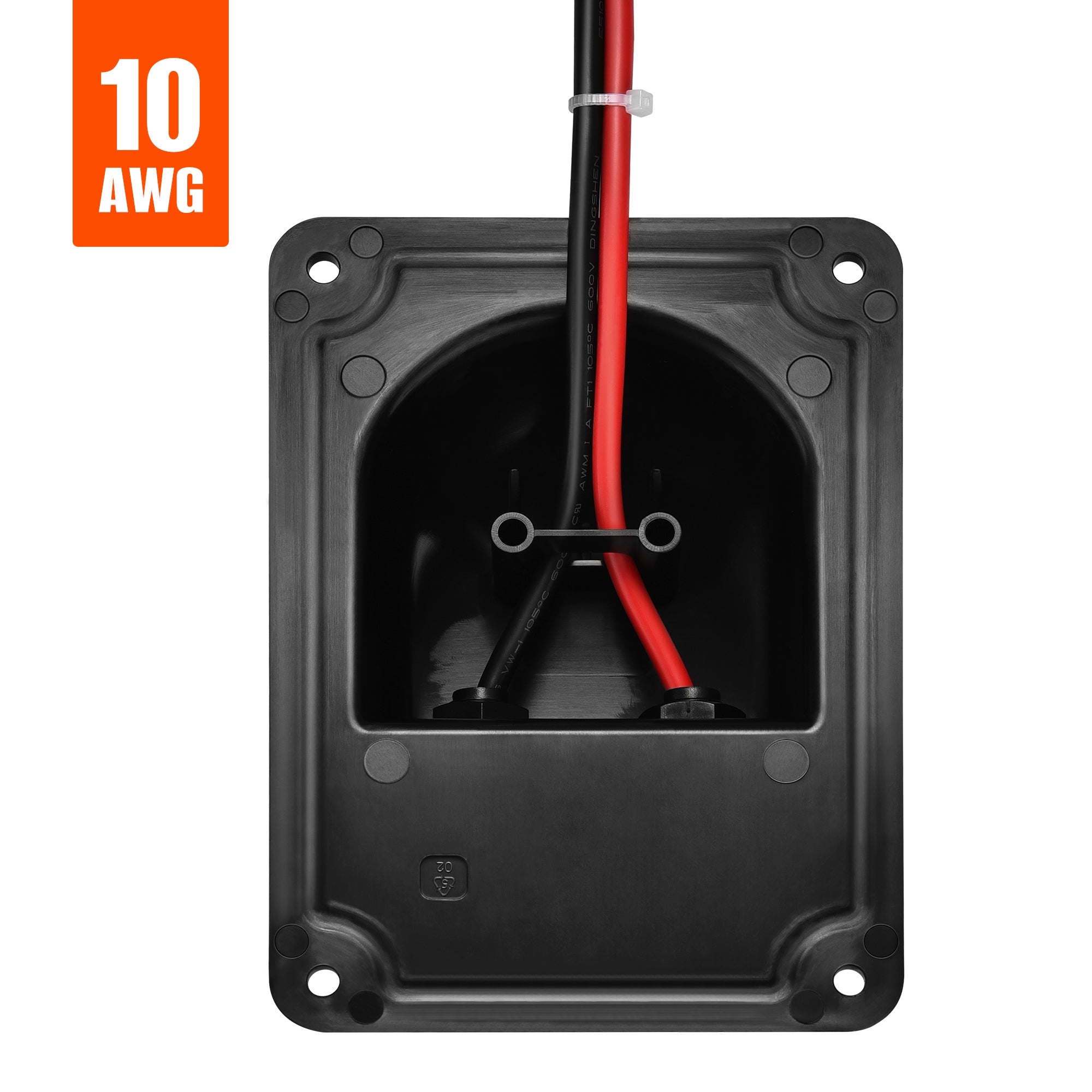 Rich Solar Cable Entry Plate | IP68 Waterproof Polypropylene Housing with UL Certified 1FT 10AWG Wires and Solar Connectors | Easy to Install