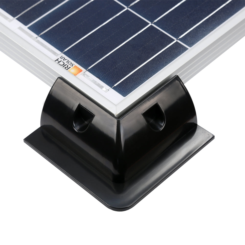 Rich Solar Corner Bracket Mounts | Set of 6 Brackets for Solar Panel Mounting | Designed for RICH SOLAR MEGA Series Solar Panels | Easy to Install
