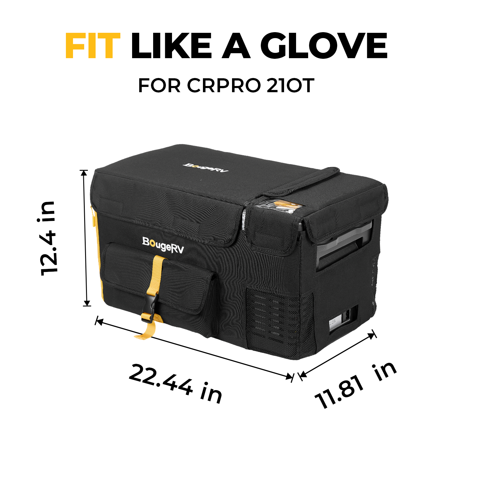 BougeRV CRPRO20 21 Quart Portable Fridge Cover