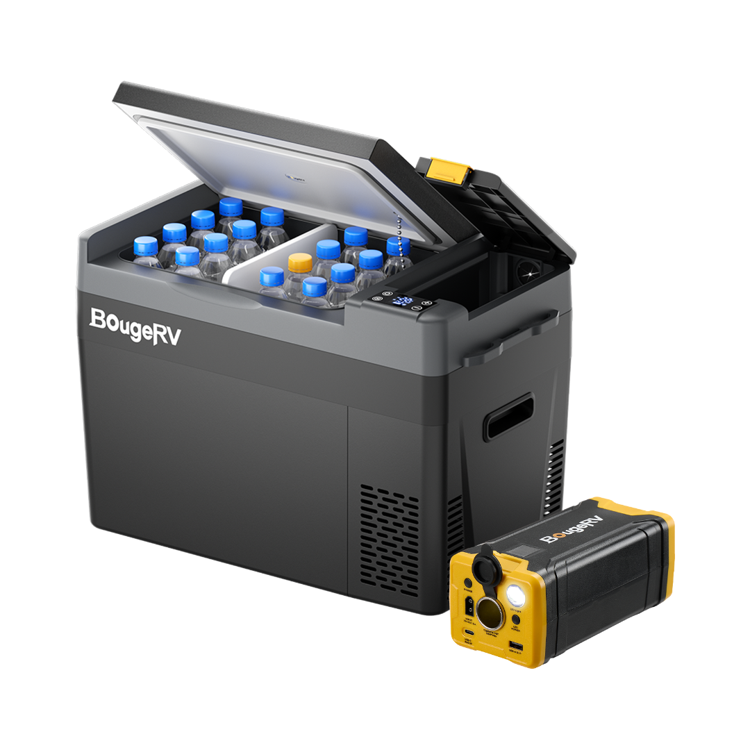 BougeRV CRPRO30 30 Quart 12V Portable Car Fridge Freezer