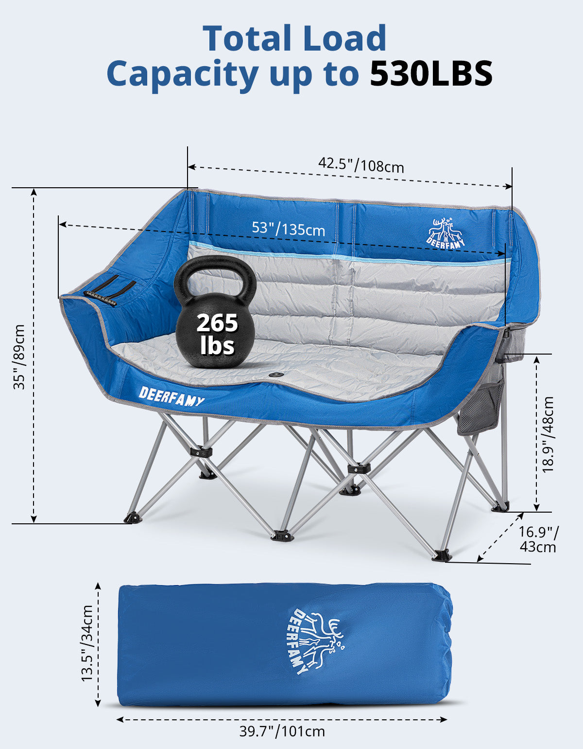 DEERFAMY Double Camping Chair