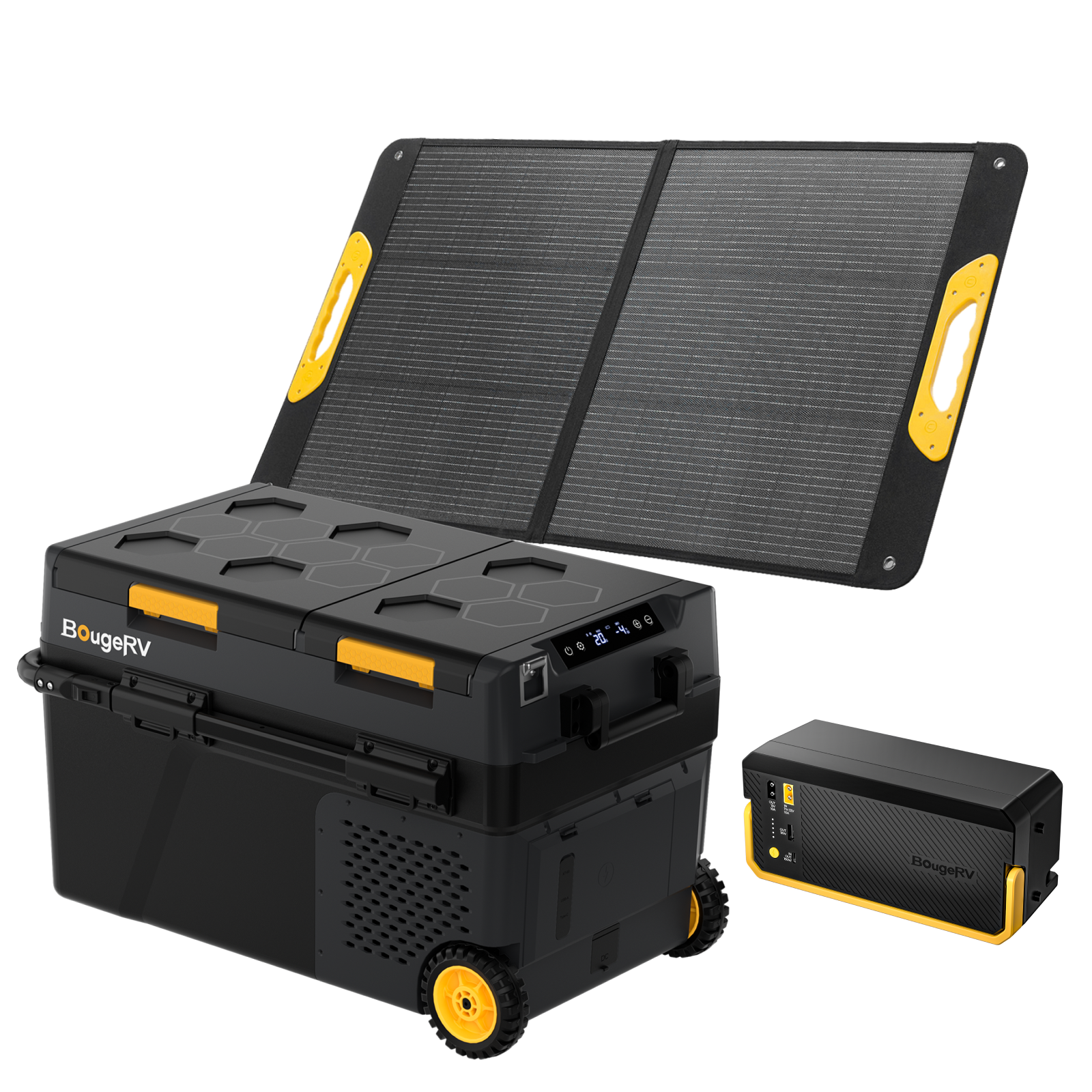 BougeRV CRD2 V2.0 43QT Dual Zone 12V Portable Fridge