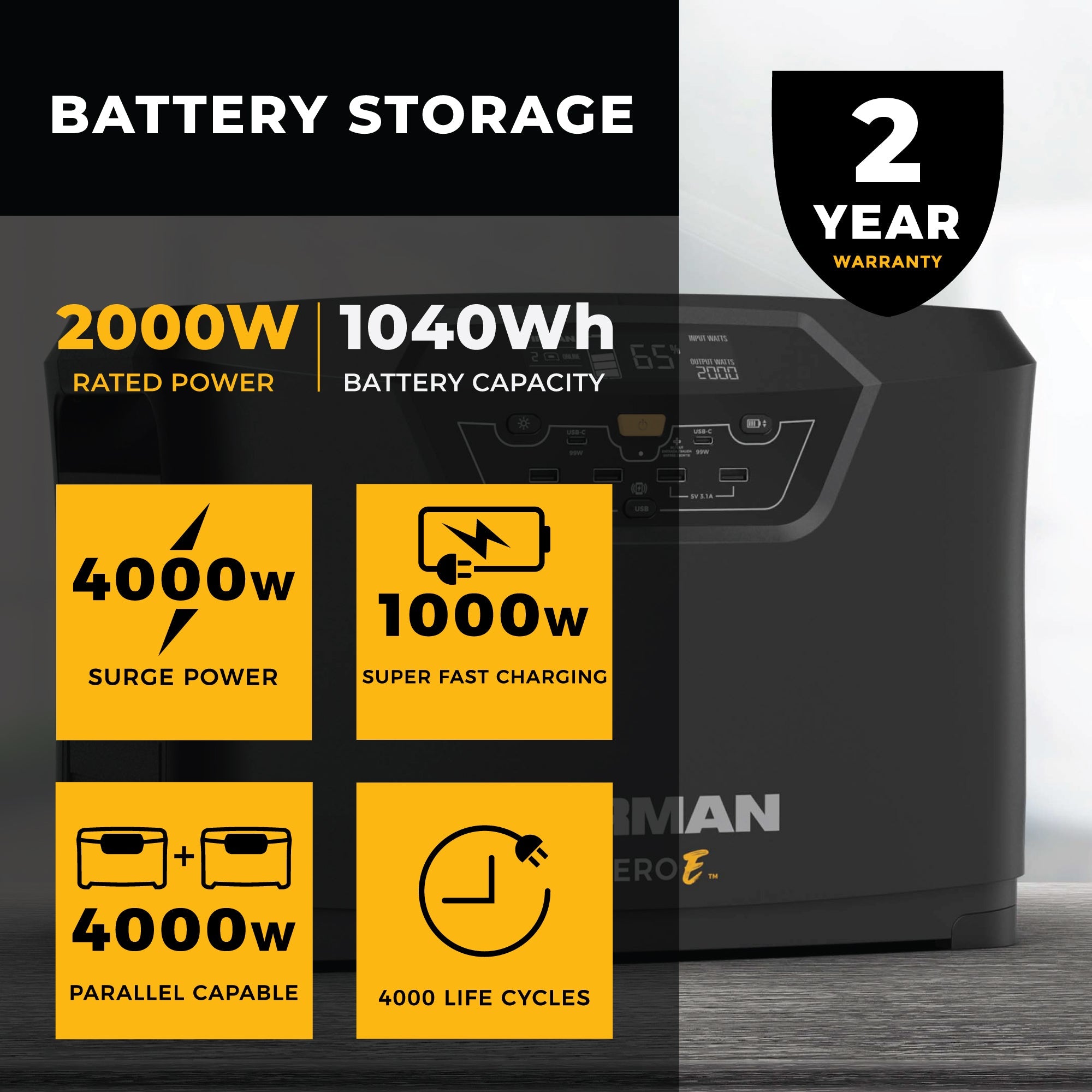 Zero E Portable Expandable Power Station