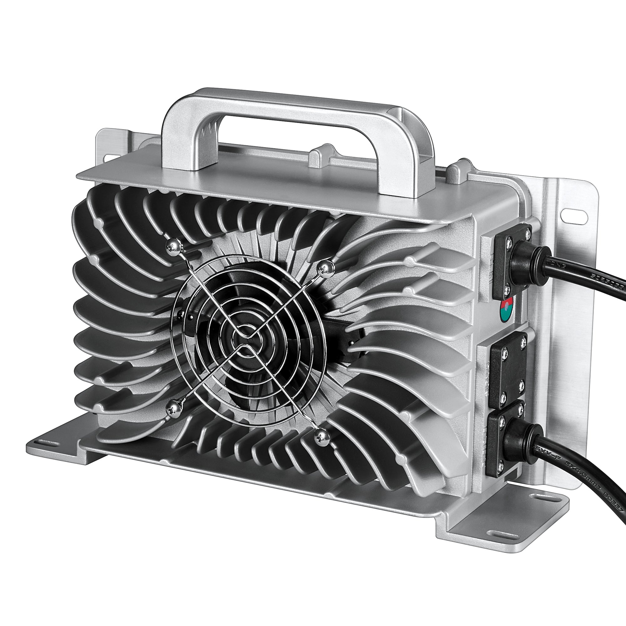 Rich Solar 48V (57.6V) Waterproof LiFePO4 Charger | 20A - 25A, 100-240V AC, 8-in-1 Protection, Fan-Cooled