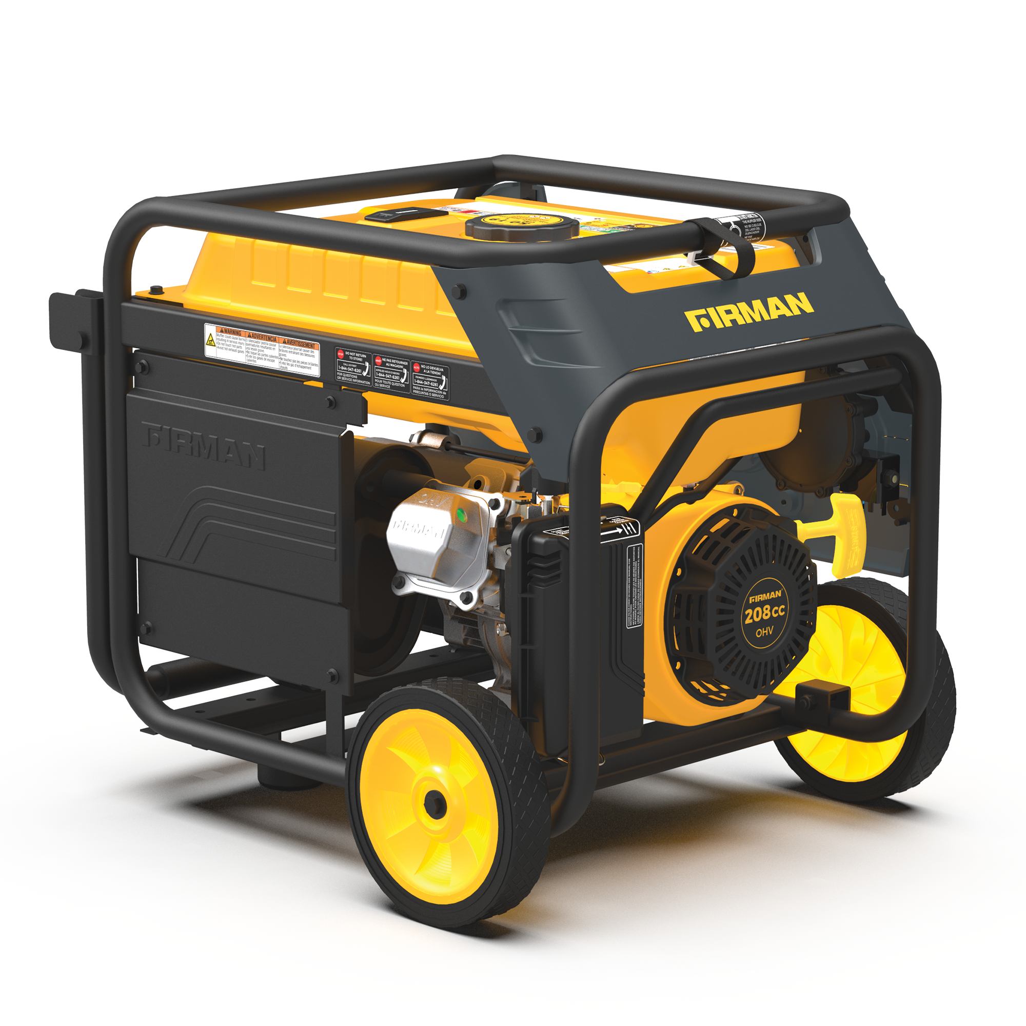 Dual Fuel 4550/3650W Portable Generator Electric Start with CO Alert