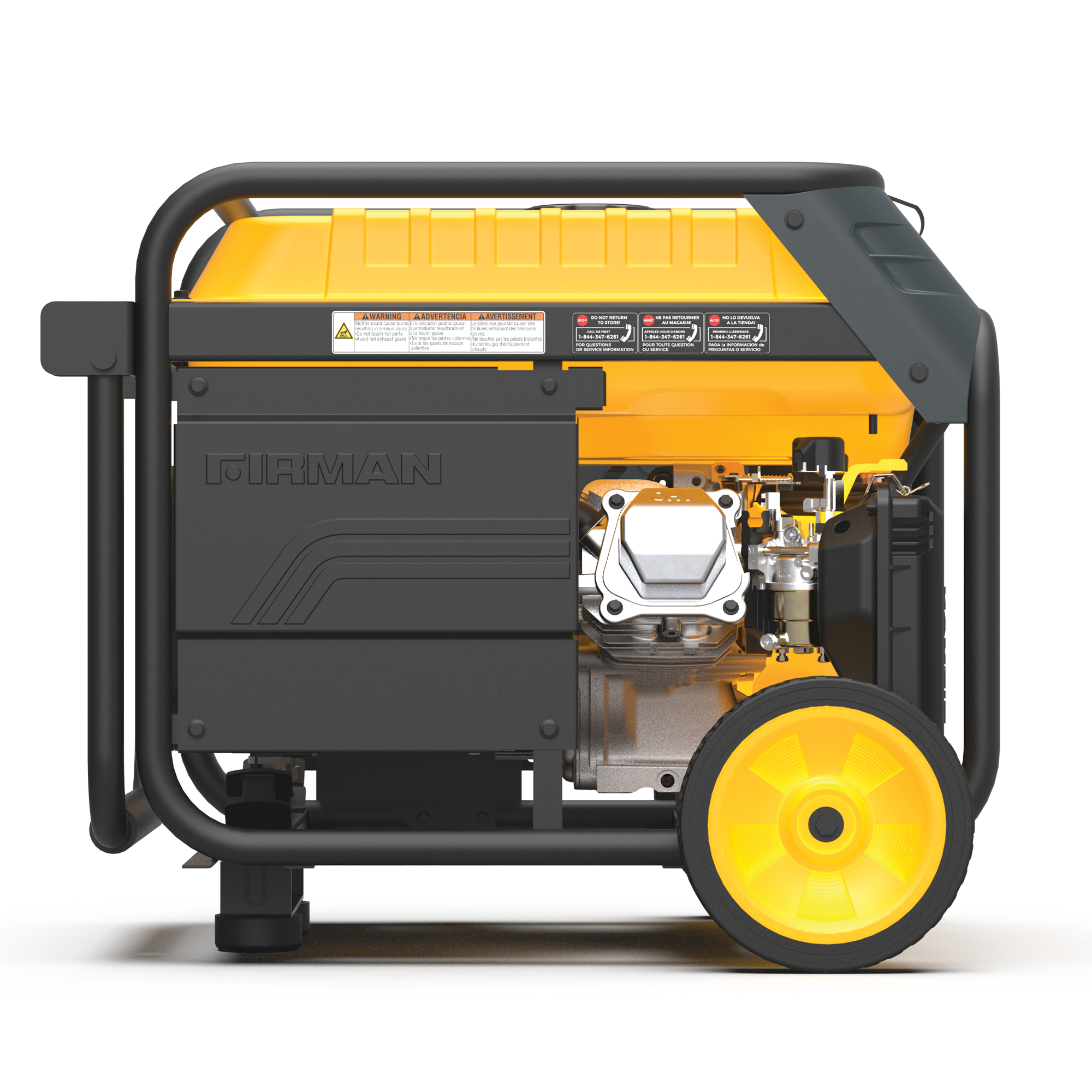 Dual Fuel 4550/3650W Portable Generator Electric Start with CO Alert