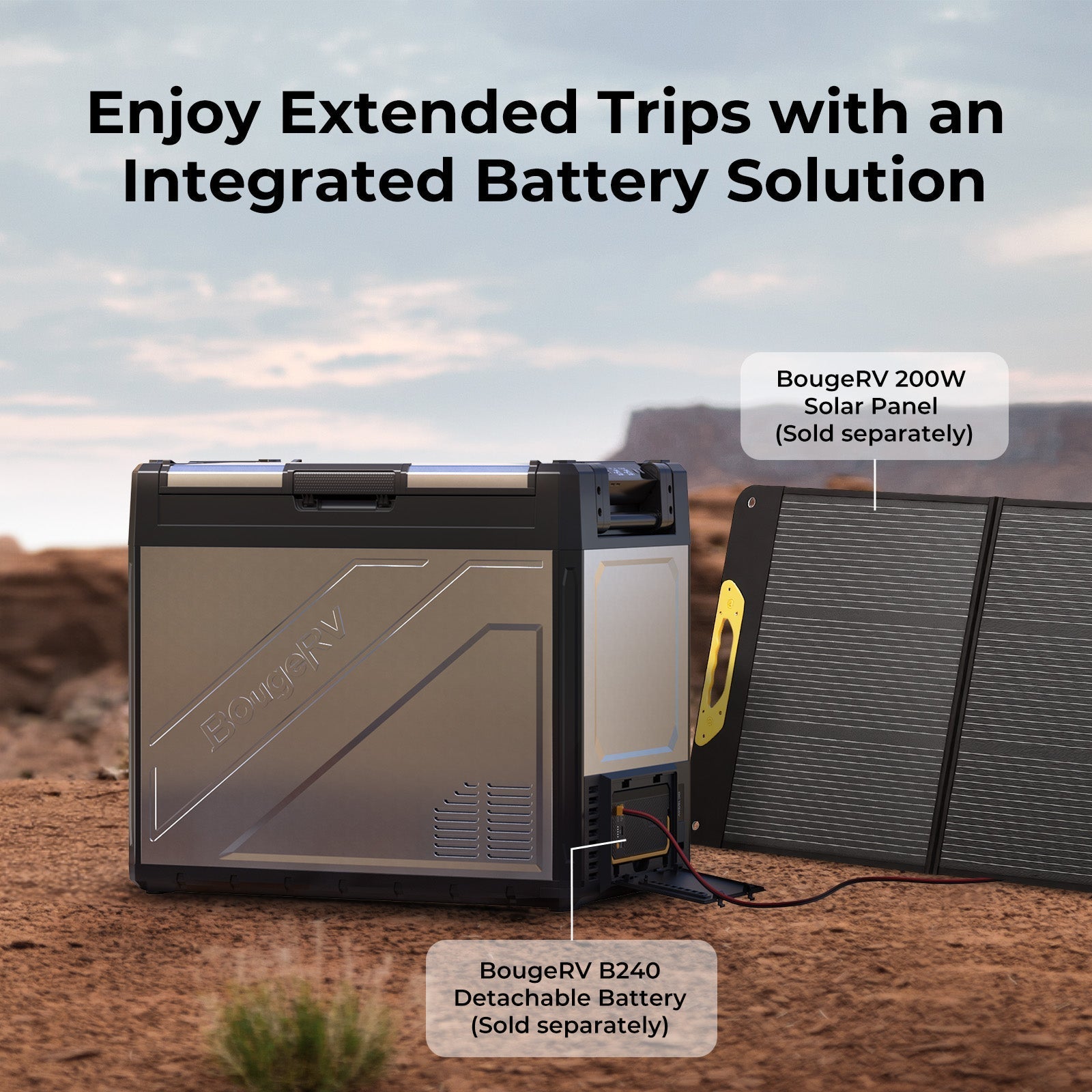 BougeRV Rocky V3.0 81QT Dual Zone 12V Car Fridge