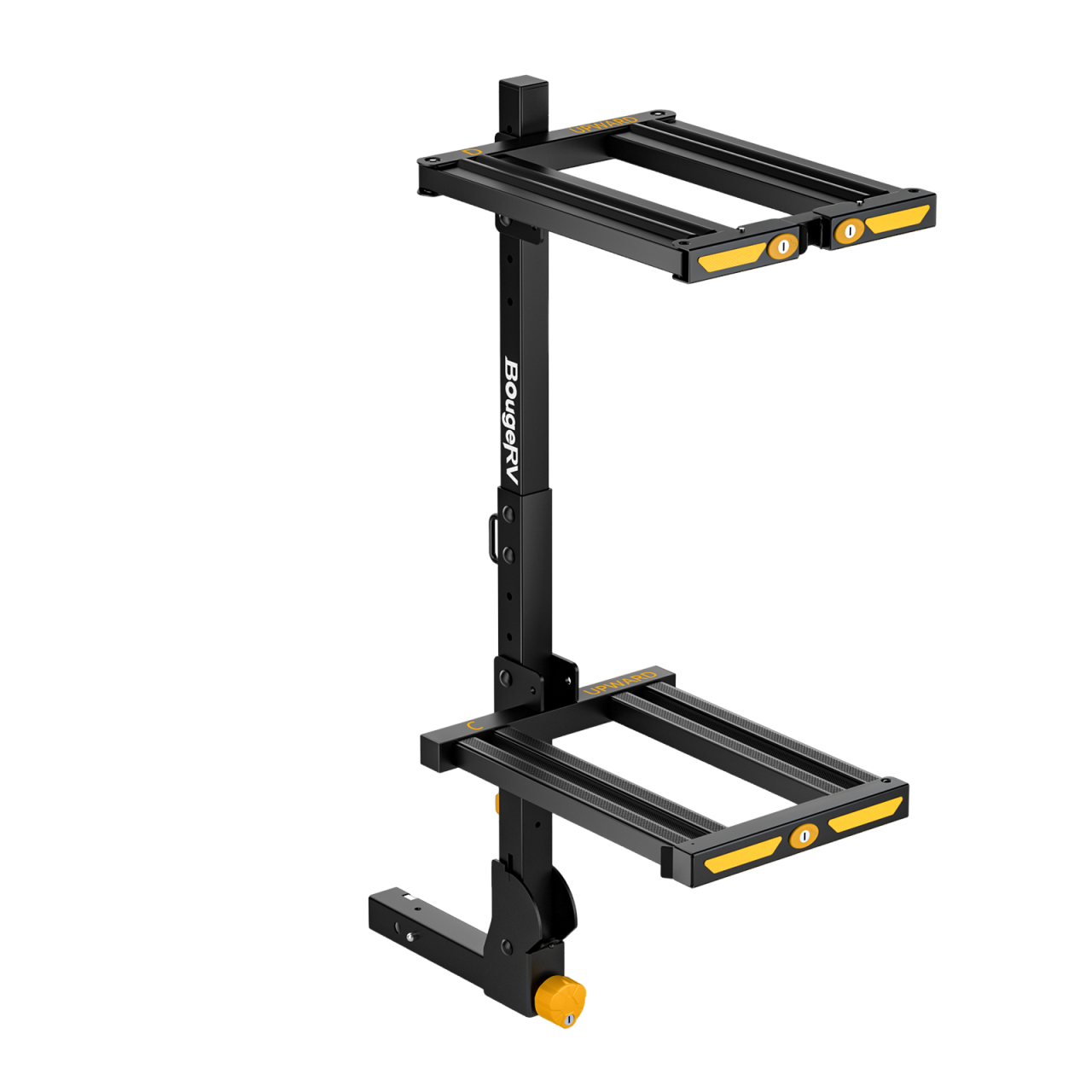 BougeRV Hitch Ski Snowboard Rack with Security Lock (Arrival)