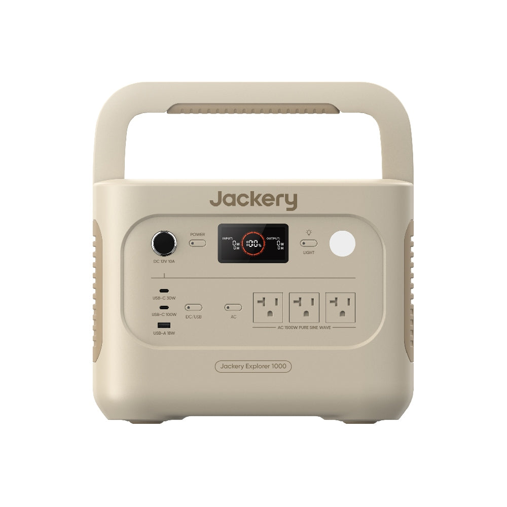 Jackery Explorer 1000 V2 - Dune White - 1070Wh Capacity | 1500W