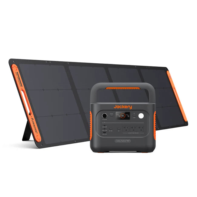 Jackery Explorer 1000 V2 Solar Generator - 1*E1000 V2 + 1*200W Solar Panel