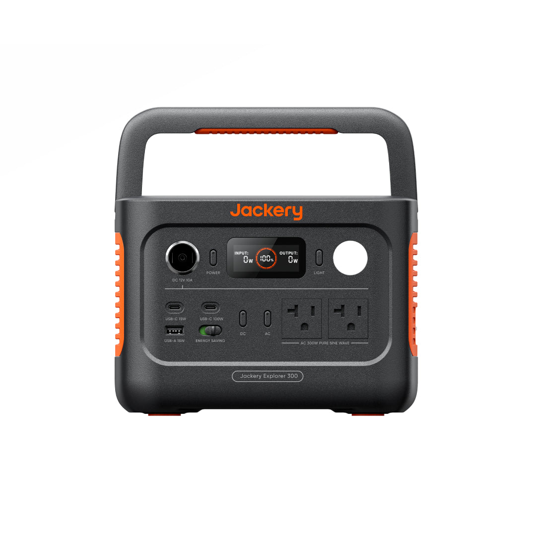 Jackery Explorer 300 v2 Portable Power Station - (E300 v2+AC Charging Cable)