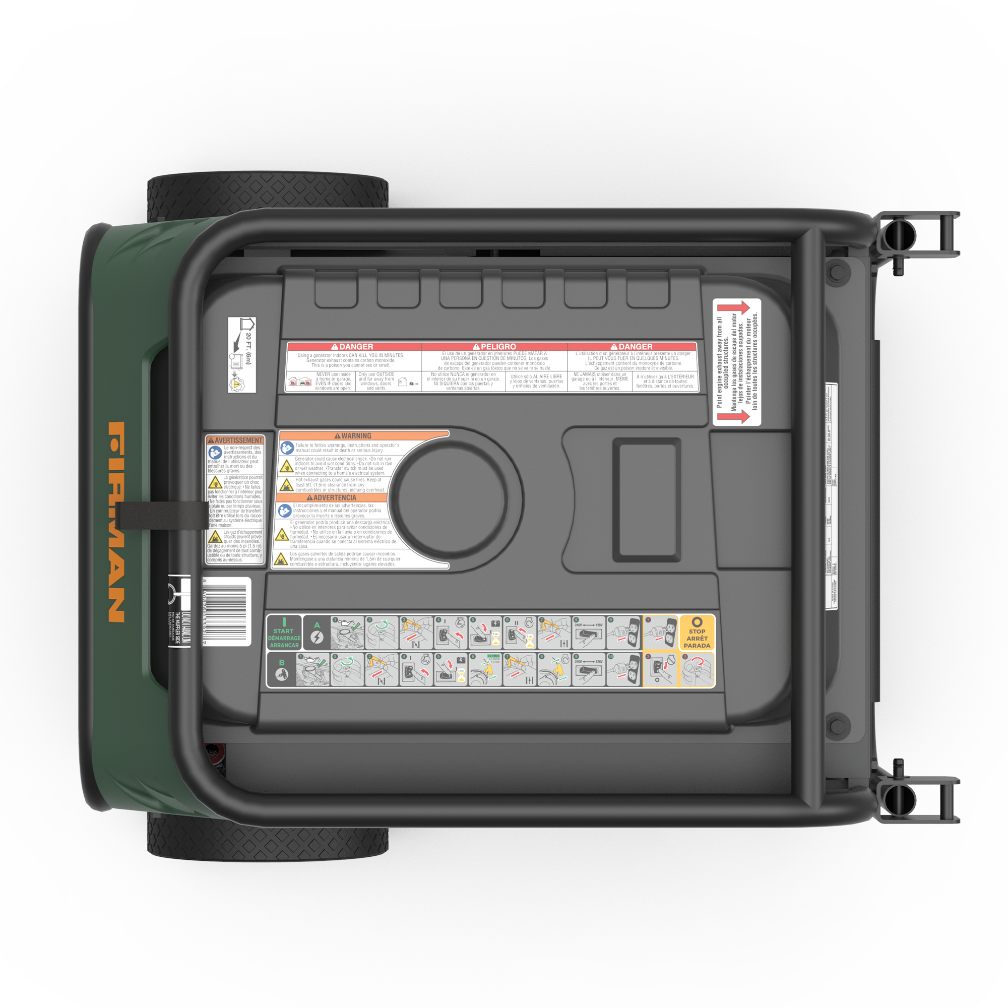 LPG Portable Generator 4100/3300W Electric Start