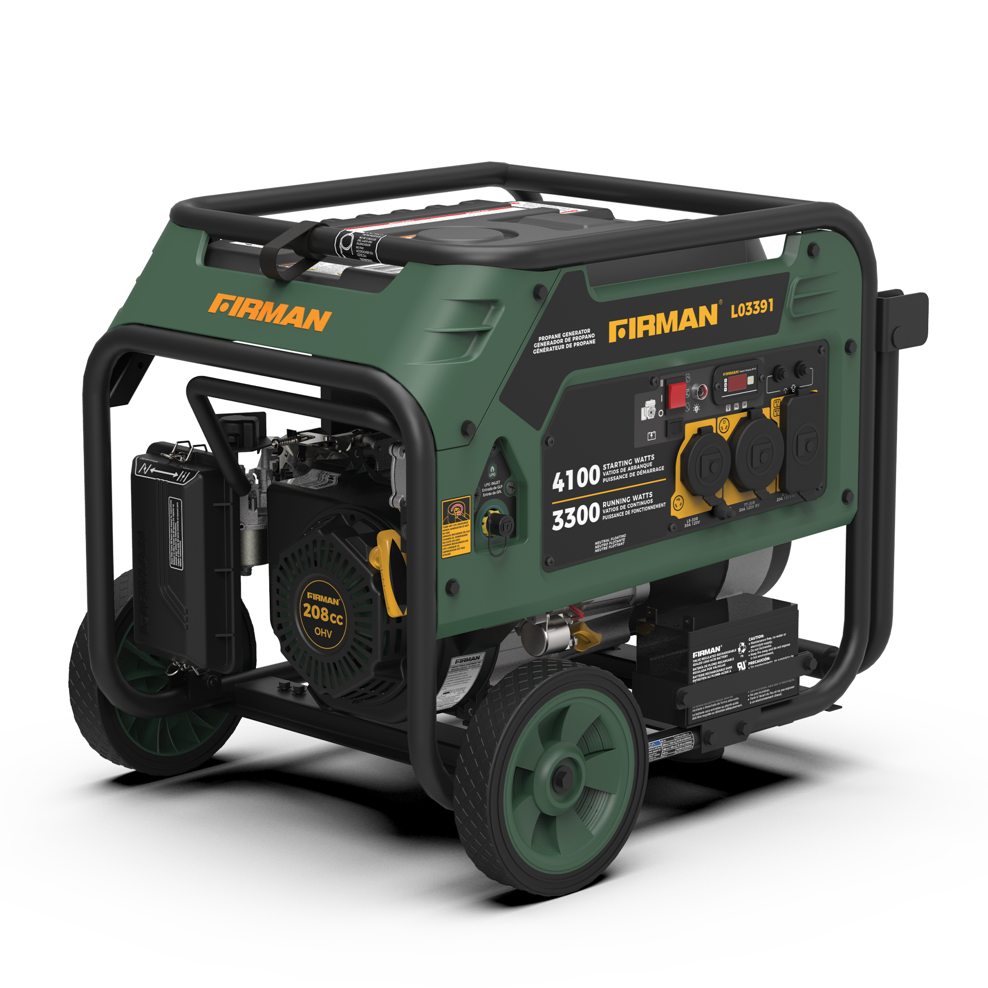 LPG Portable Generator 4100/3300W Electric Start