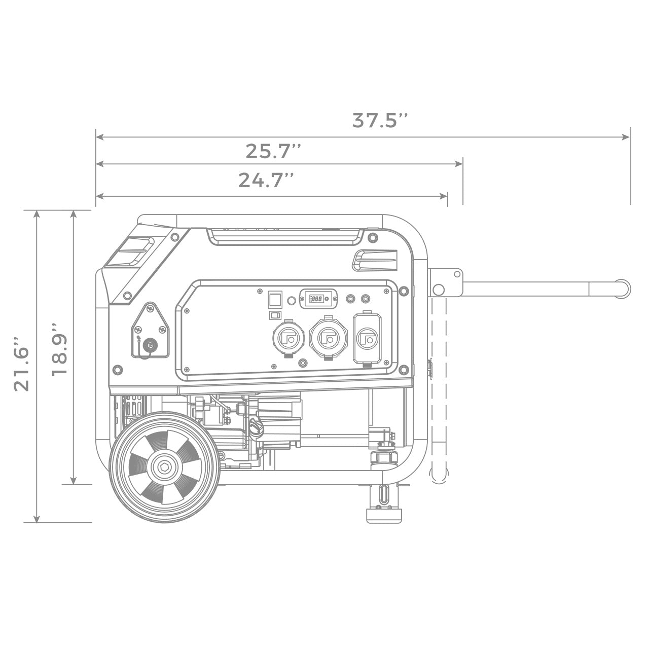 LPG Portable Generator 4100/3300W Electric Start