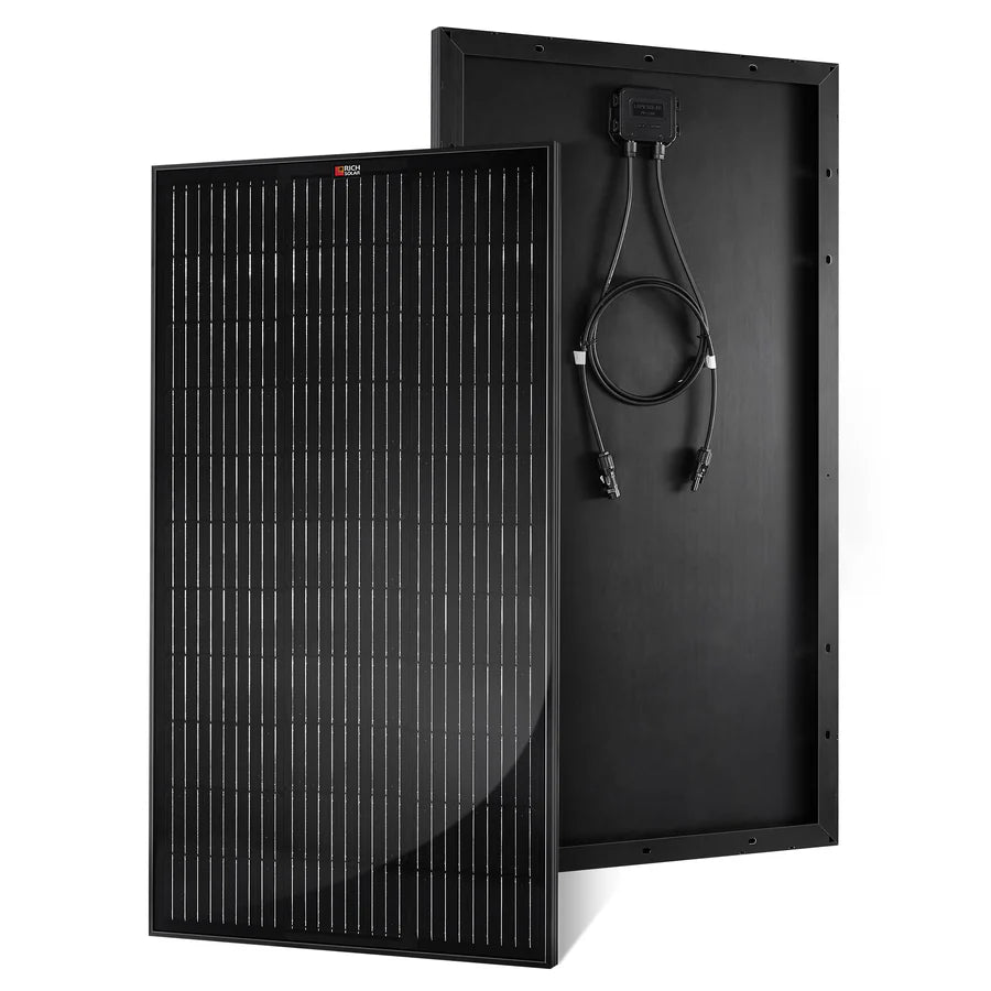 Rich Solar MEGA 100 | 100 Watt Solar Panel | Premier 12V Off-Grid Solar Panel for Vans, Campers, Boats | 25-Year Output Warranty