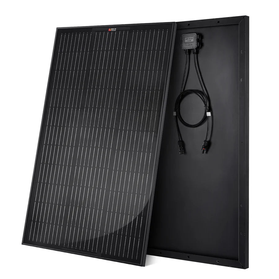 Rich Solar MEGA 100 | 100 Watt Solar Panel | Premier 12V Off-Grid Solar Panel for Vans, Campers, Boats | 25-Year Output Warranty