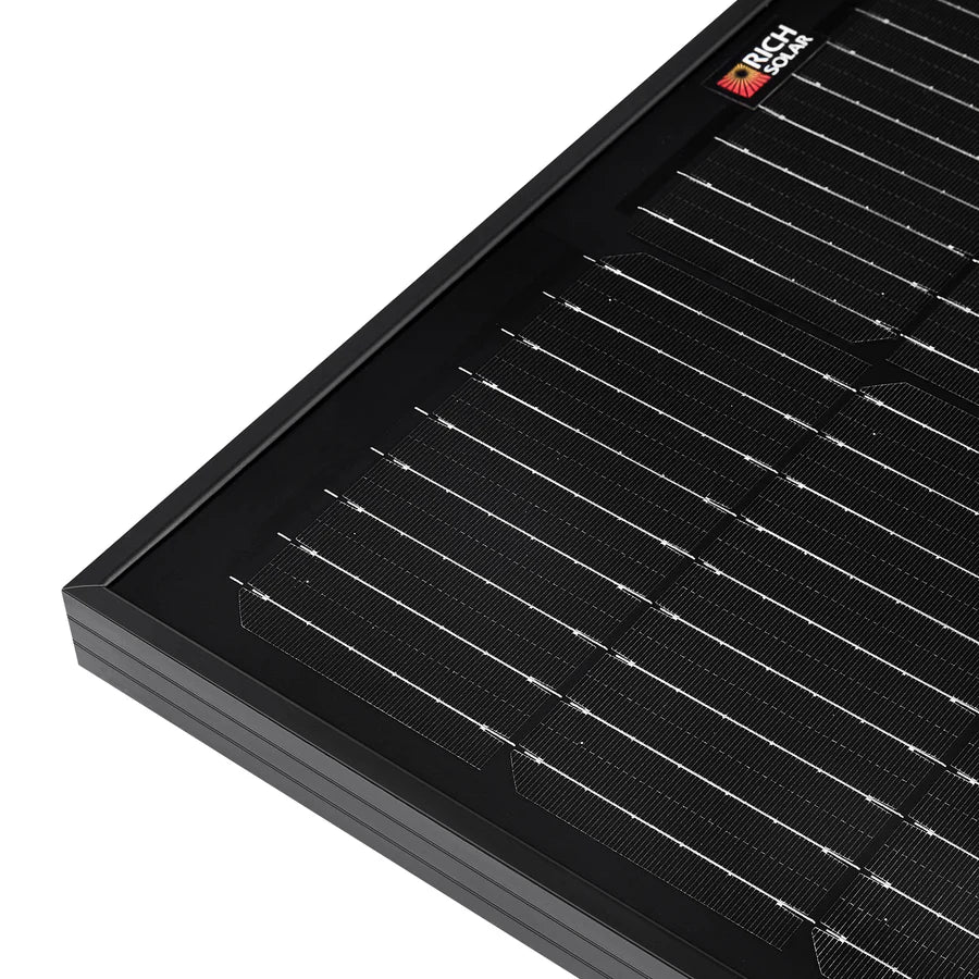 Rich Solar MEGA 100 | 100 Watt Solar Panel | Premier 12V Off-Grid Solar Panel for Vans, Campers, Boats | 25-Year Output Warranty