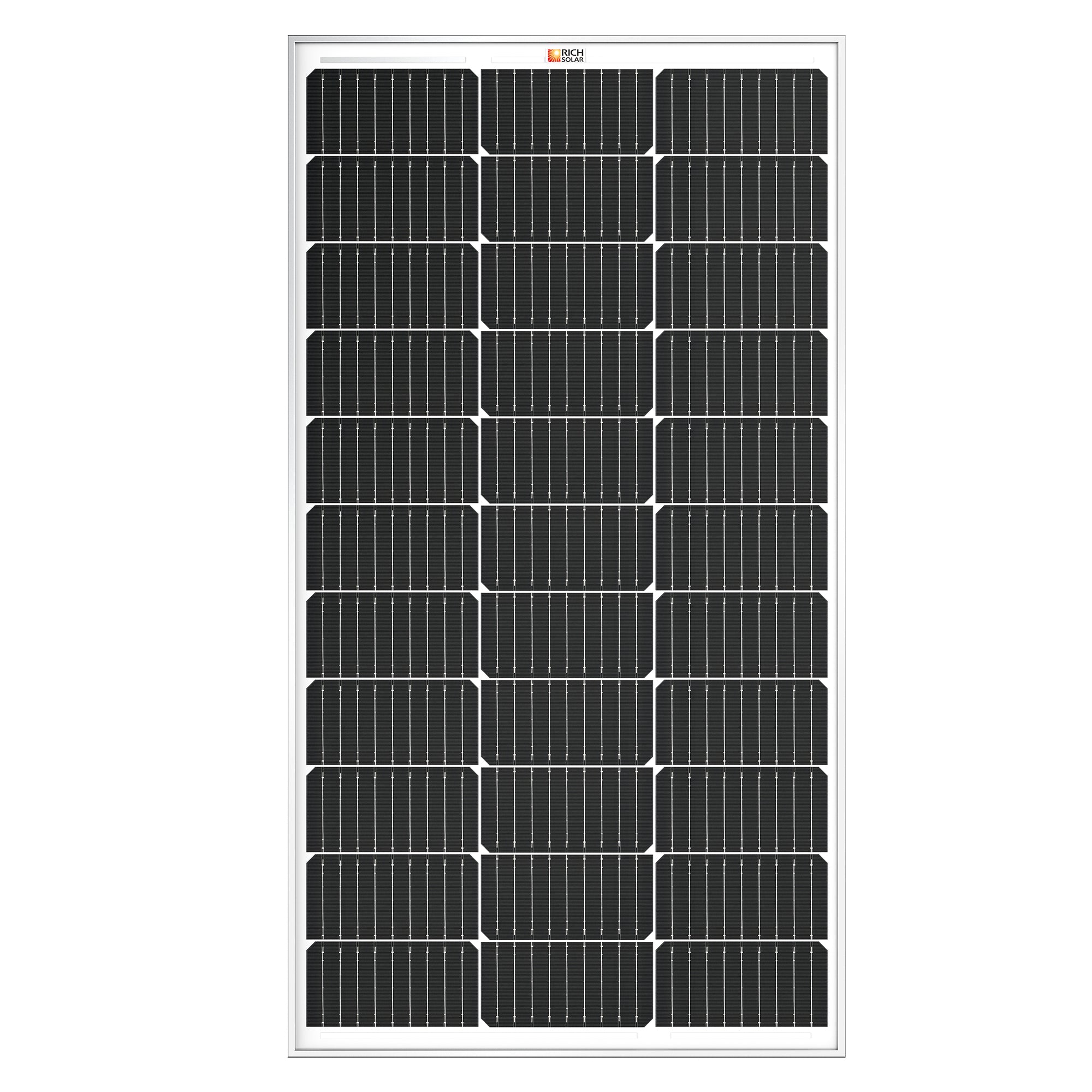 Rich Solar MEGA 100 | 100 Watt Solar Panel | Premier 12V Off-Grid Solar Panel for Vans, Campers, Boats | 25-Year Output Warranty