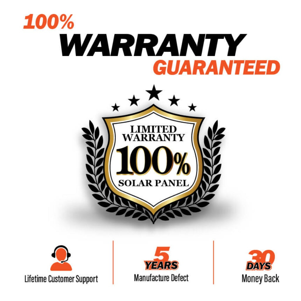 Rich Solar MEGA 100 | 100 Watt Solar Panel | Premier 12V Off-Grid Solar Panel for Vans, Campers, Boats | 25-Year Output Warranty