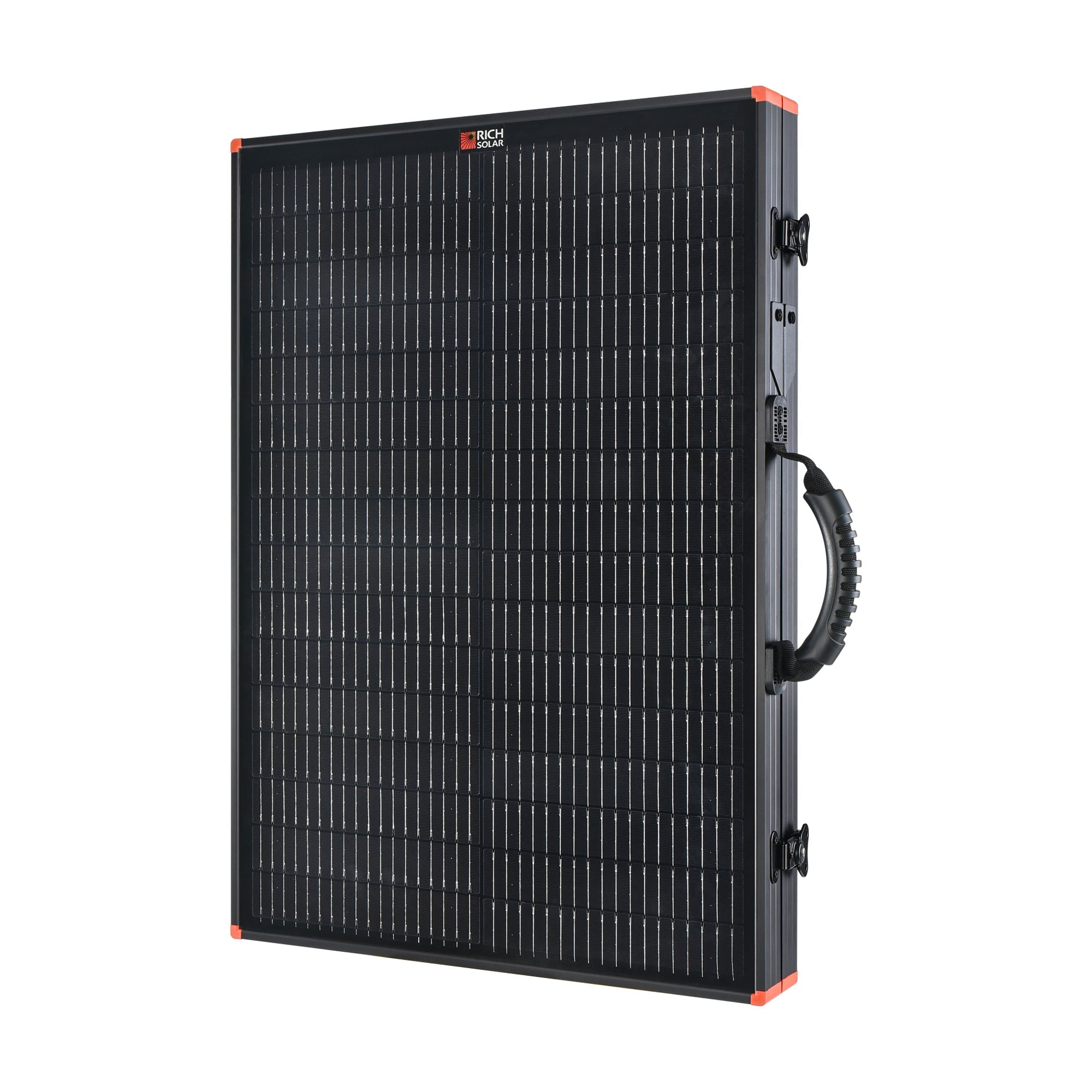 Rich Solar MEGA 100 Portable Briefcase Solar Panel | 100 Watt Portable Solar Panel | Premier 12V Portable Solar Panel for Generators, Power Stations, Vans | High Efficiency