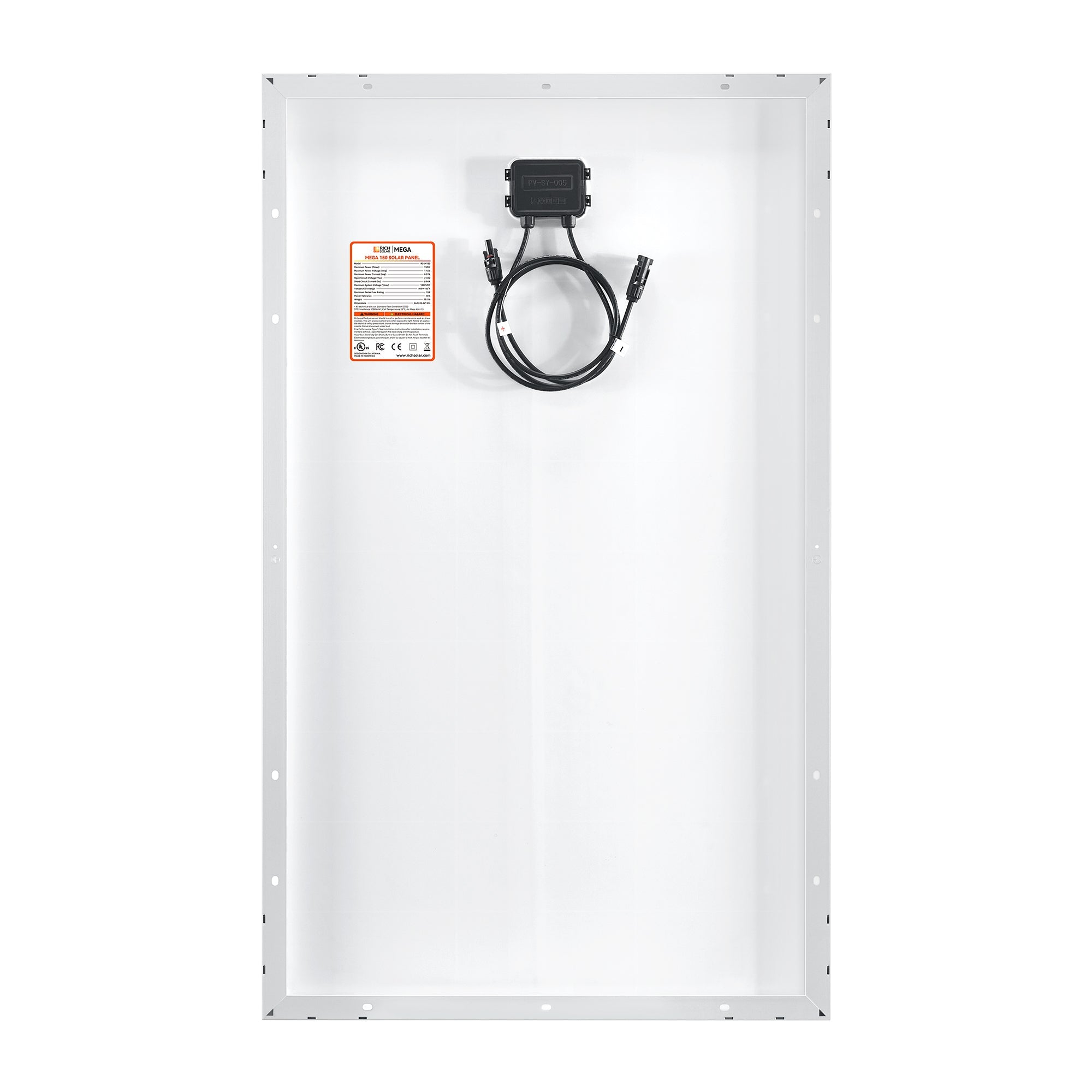 Rich Solar MEGA 150 | 150 Watt Solar Panel | Lightweight 12V Off-Grid Solar Panel for RVs, Cabins, Boats | 25-Year Output Warranty