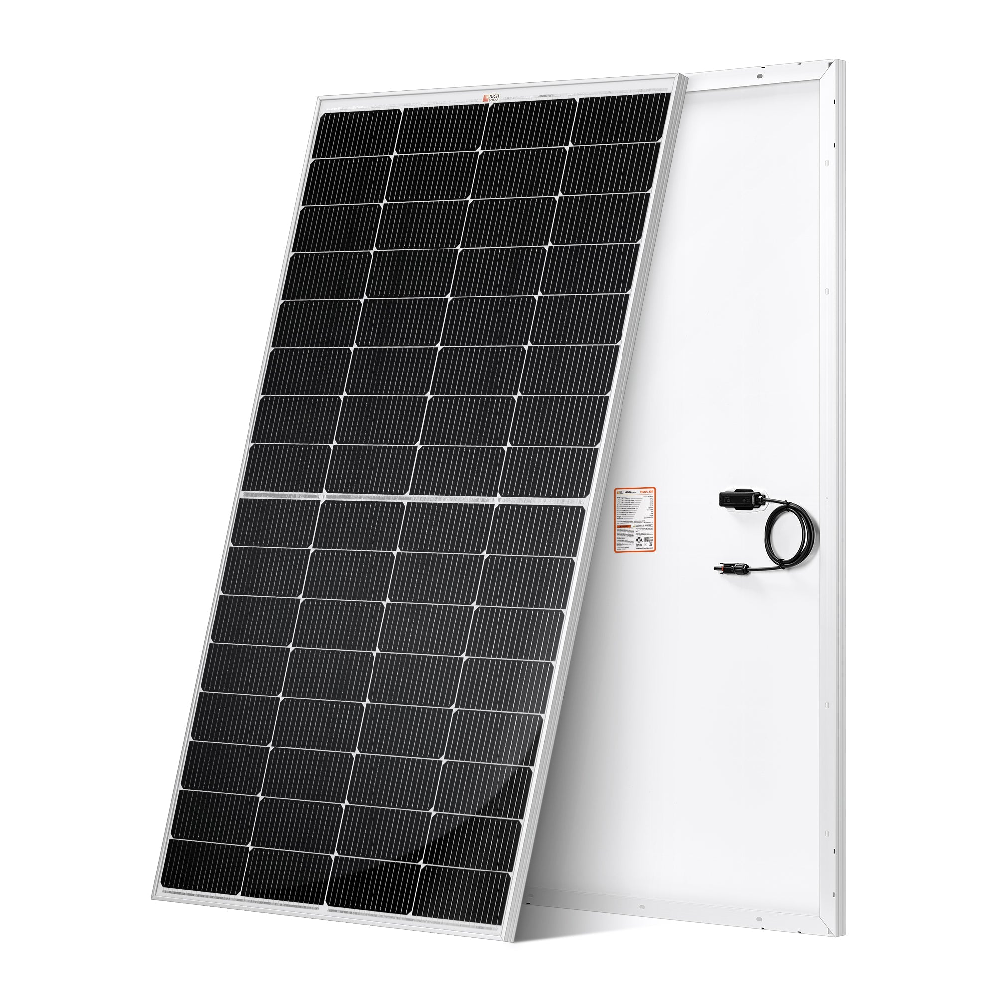 Rich Solar MEGA 220 | 220 Watt Solar Panel | Premium 12V Off-Grid Solar Panel for RVs, Cabins, Boats | 25-Year Output Warranty