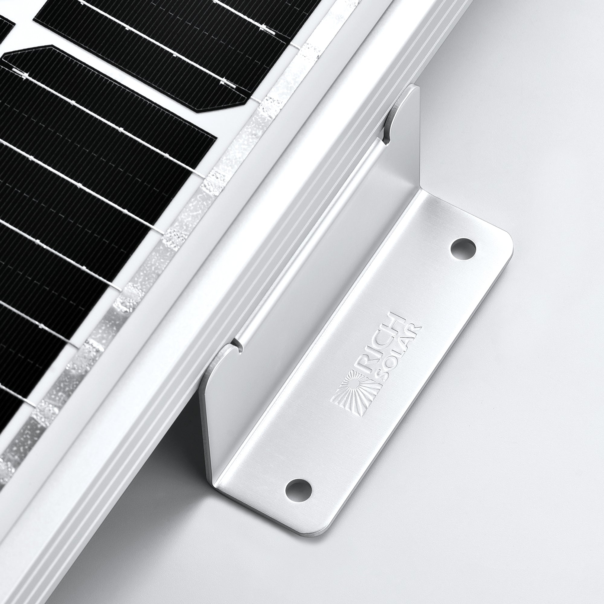 Rich Solar Z-Brackets | Mounting Hardware Z-Brackets with Screws | Designed for RICH SOLAR MEGA Series Solar Panels | Pack of Four