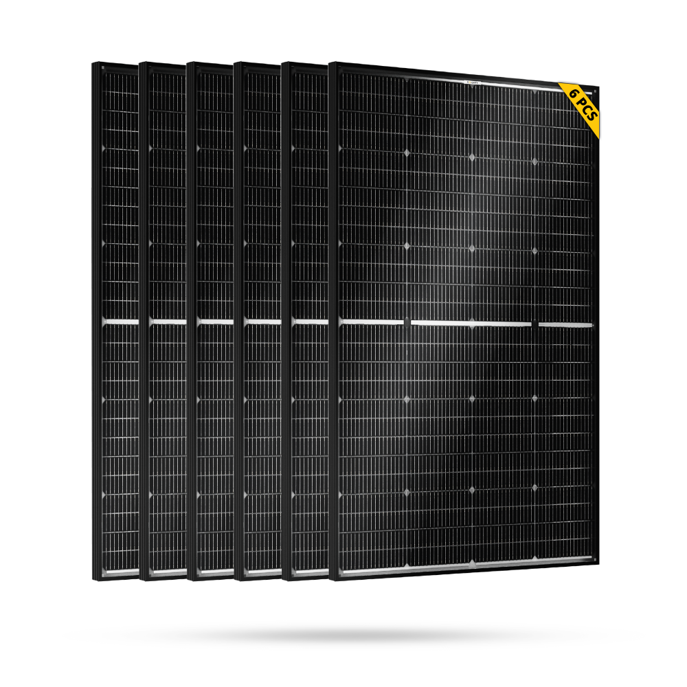 BougeRV N-Type 1200 Watts 16BB 12V/24V Bifacial Solar Panel