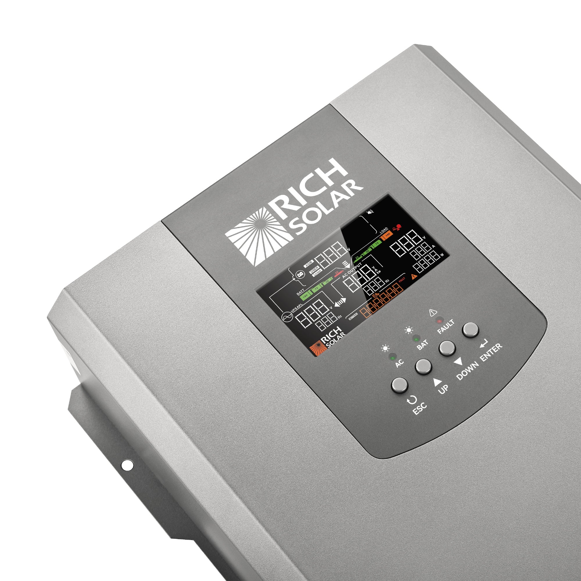 Rich Solar NOVA 2K12 | 2000W 12V Pure Sine Wave Inverter with Built-in Transfer Switch | UL458 Certified for RVs, Campers, Trailers, Vans