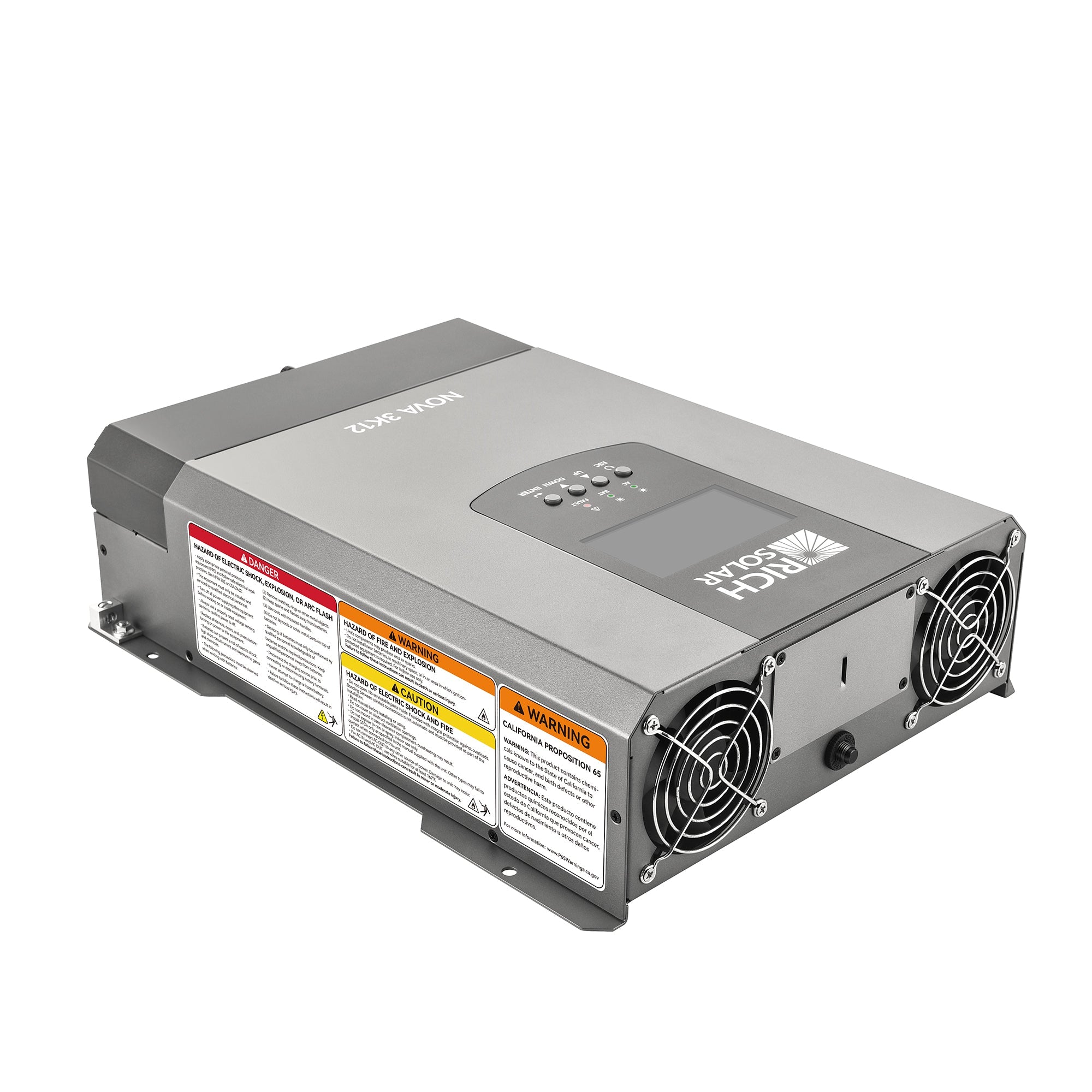Rich Solar NOVA 3K12 | 3000W 12V Pure Sine Wave Inverter with Built-in Transfer Switch | UL458 Certified for RVs, Campers, Trailers, Vans