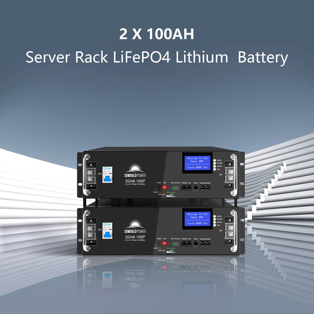 Off-Grid Solar Kit 8000W 48VDC 120V/240V LifePo4 10.24KWH Lithium Battery 8 X 415 Watts Solar Panels SGR- 8K10E