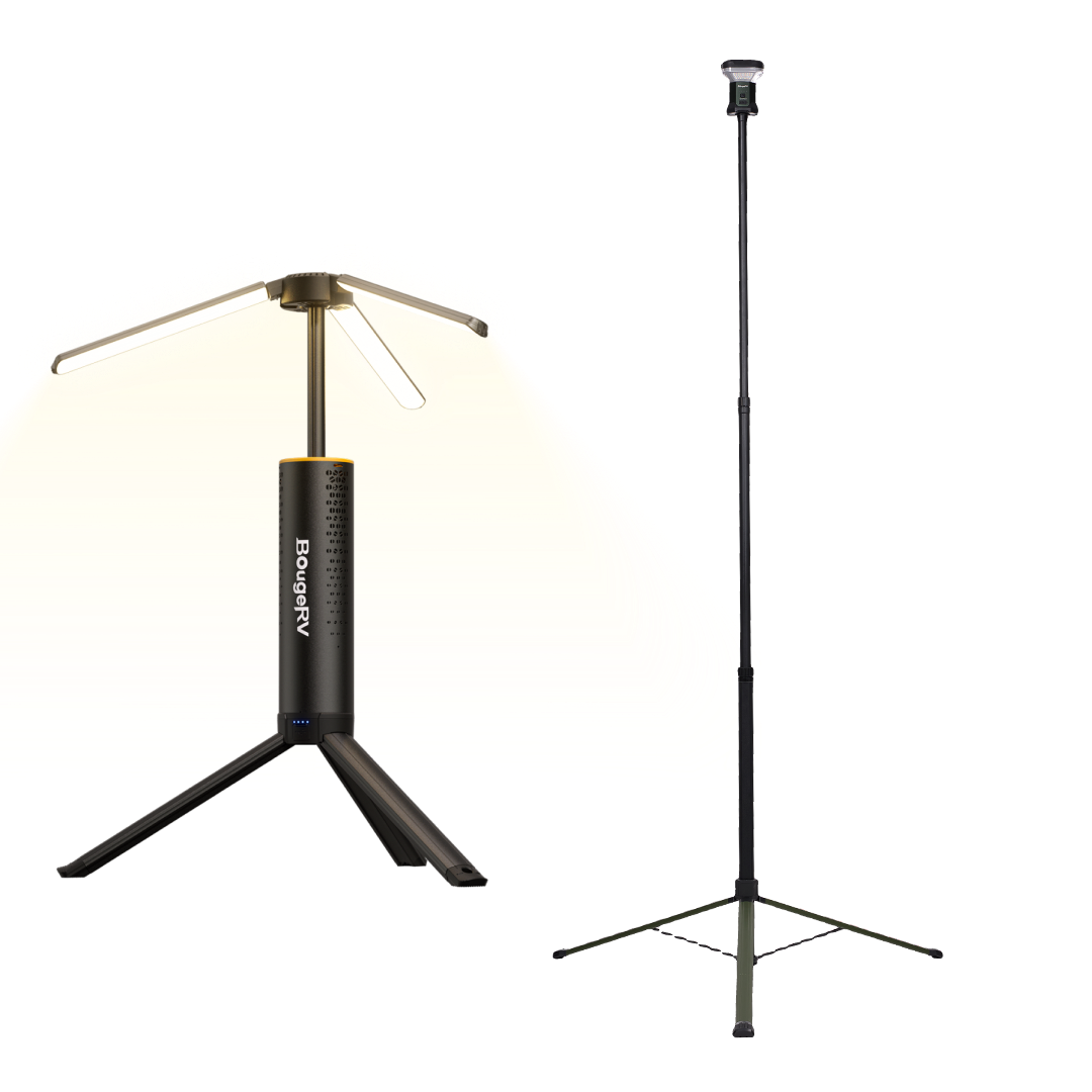 BougeRV Wide-Area Outdoor Camping Telescoping Light