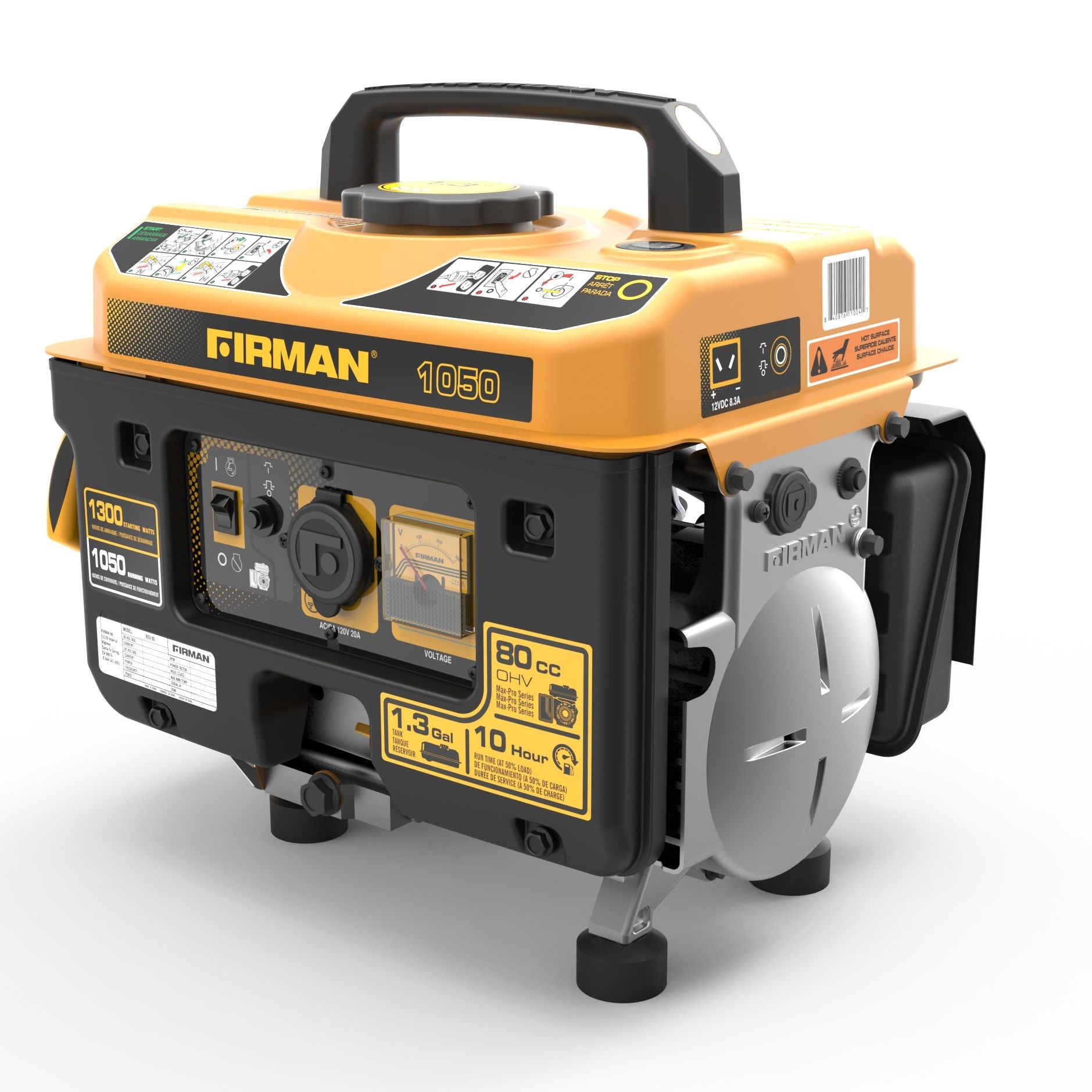 Gas Portable Generator 1300/1050W Recoil Start
