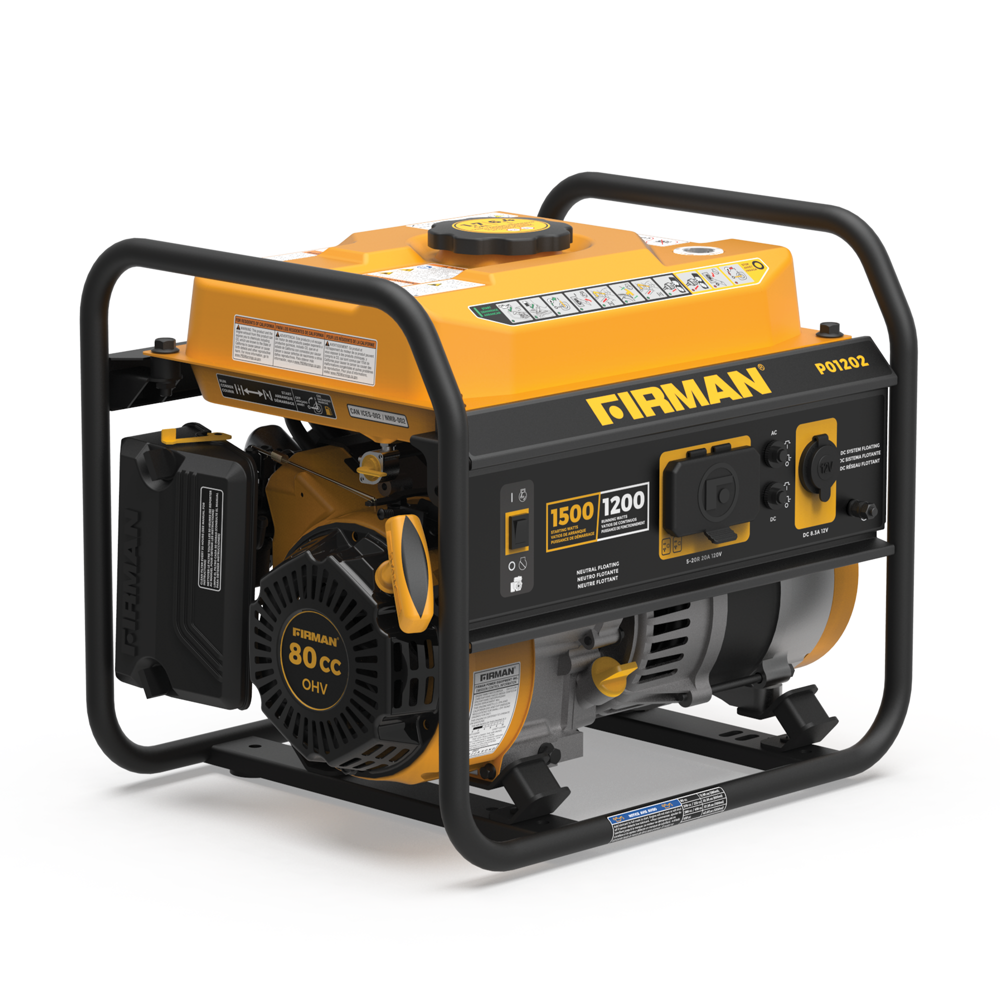 Gas Portable Generator 1500W Recoil Start