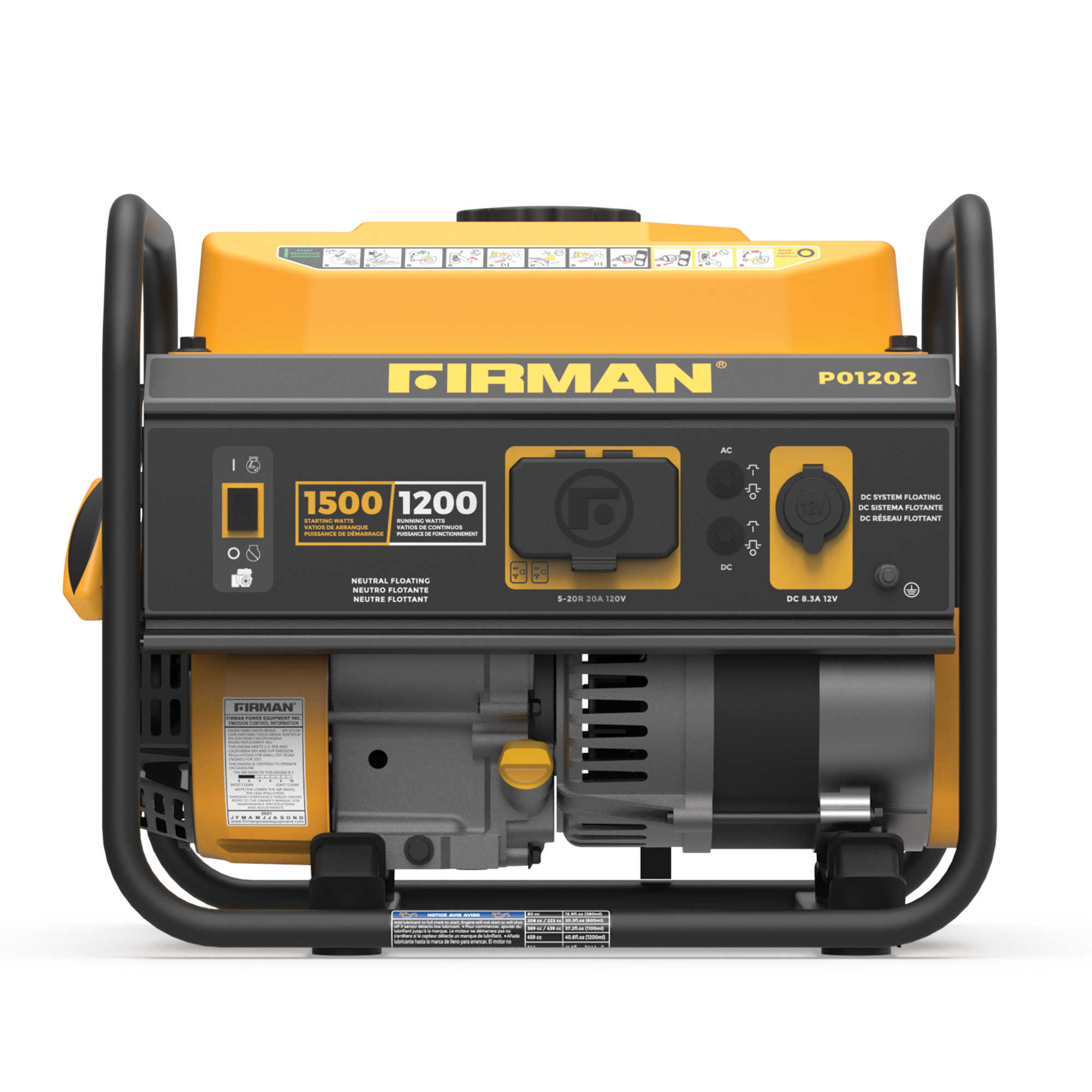 Gas Portable Generator 1500W Recoil Start