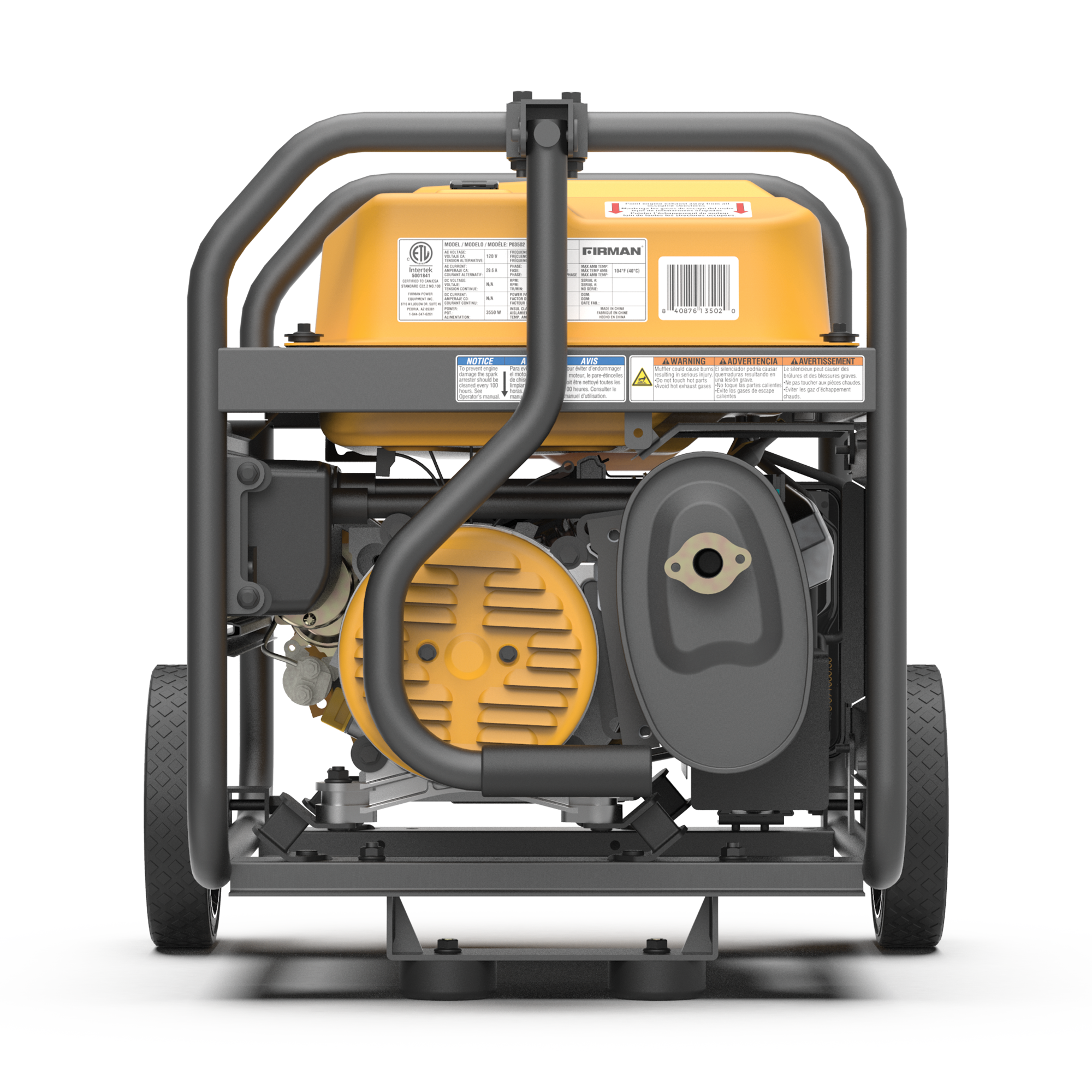 Gas Portable Generator 4450/3550W Recoil Start 120V