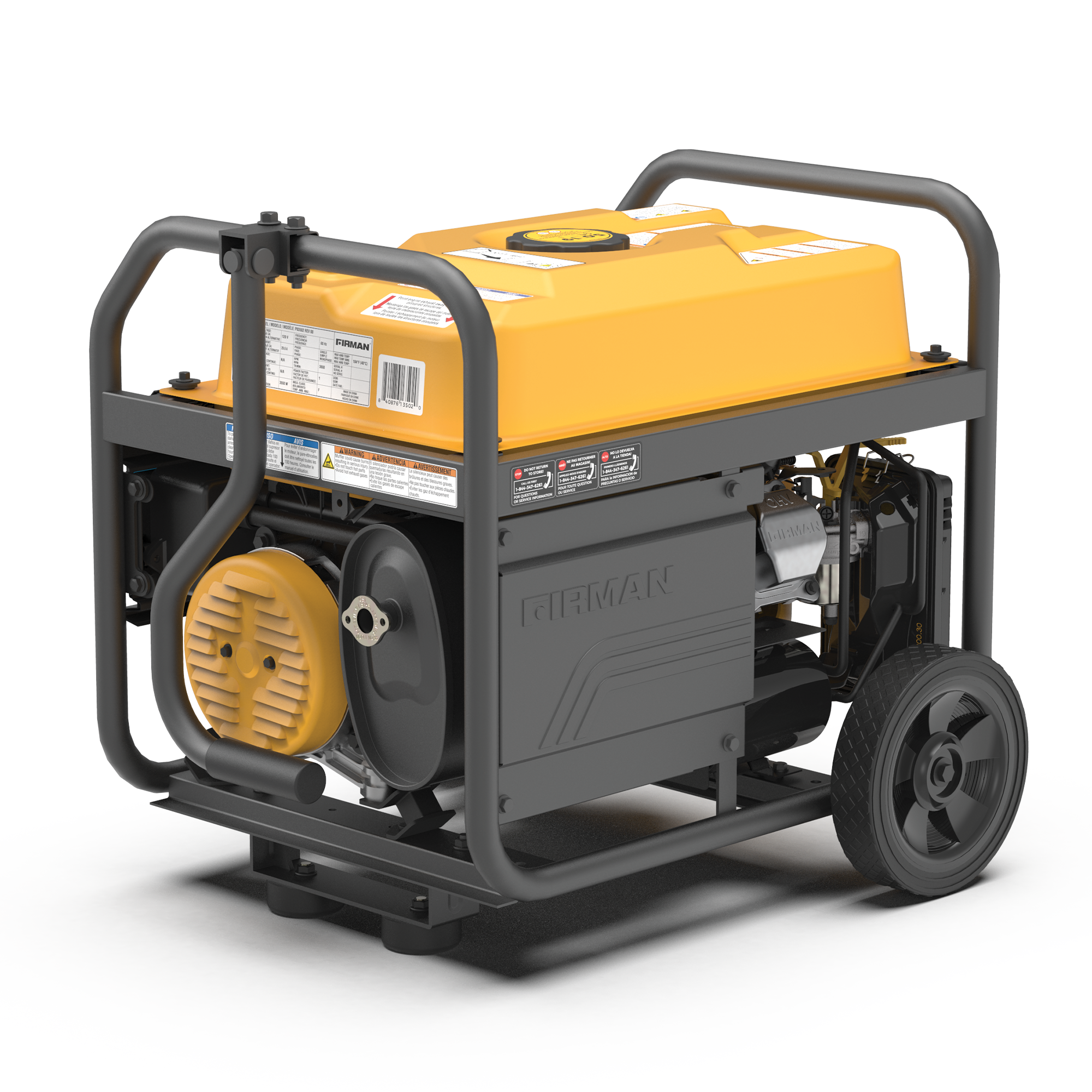 Gas Portable Generator 4450/3550W Recoil Start 120V
