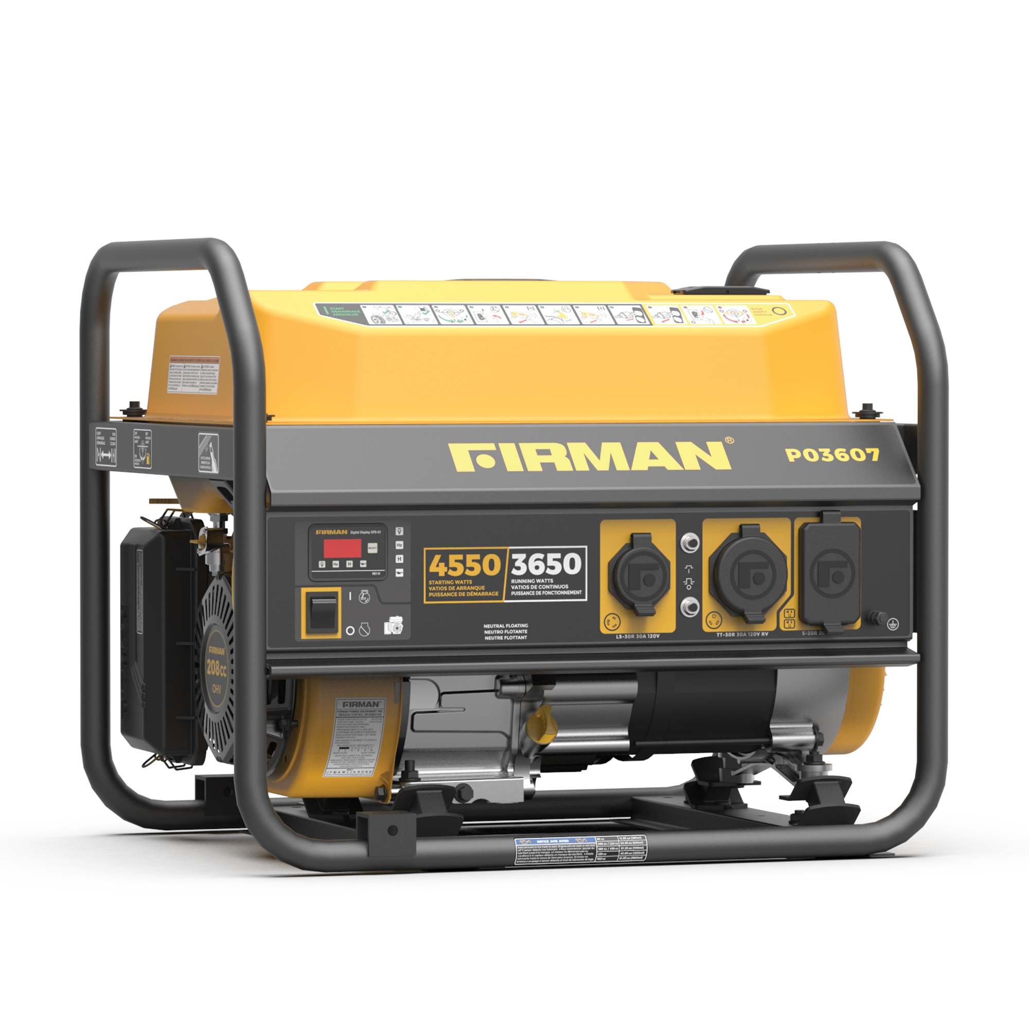 Gas Portable Generator 4550W Recoil Start