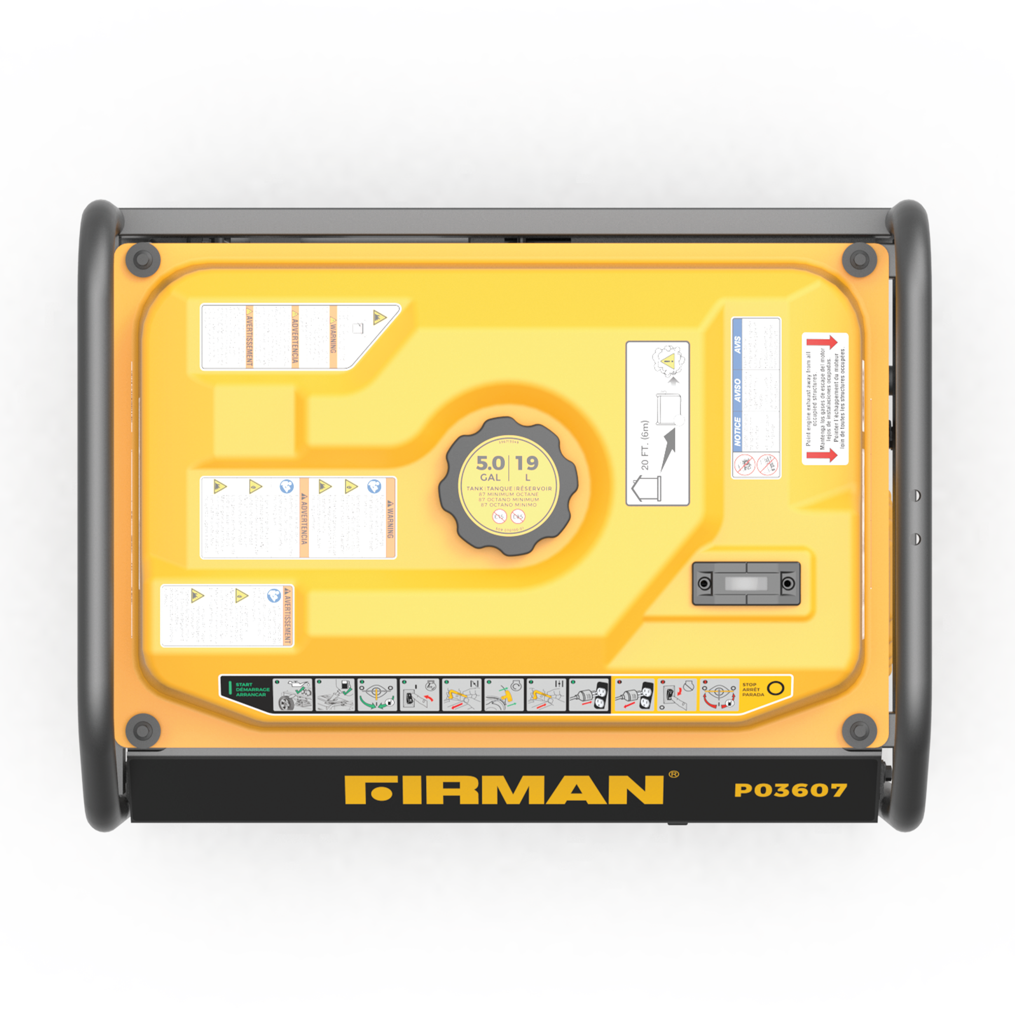 Gas Portable Generator 4550W Recoil Start