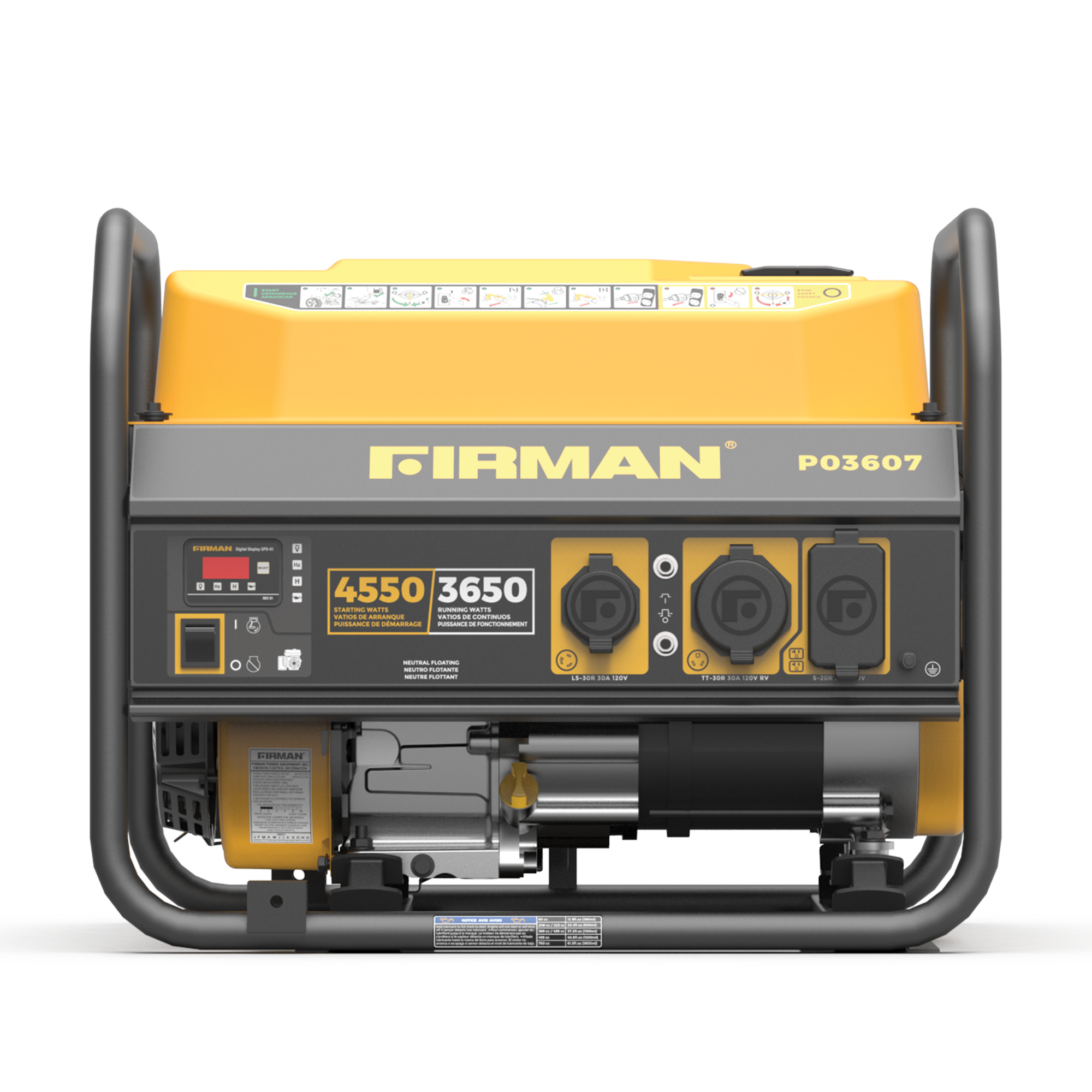 Gas Portable Generator 4550W Recoil Start