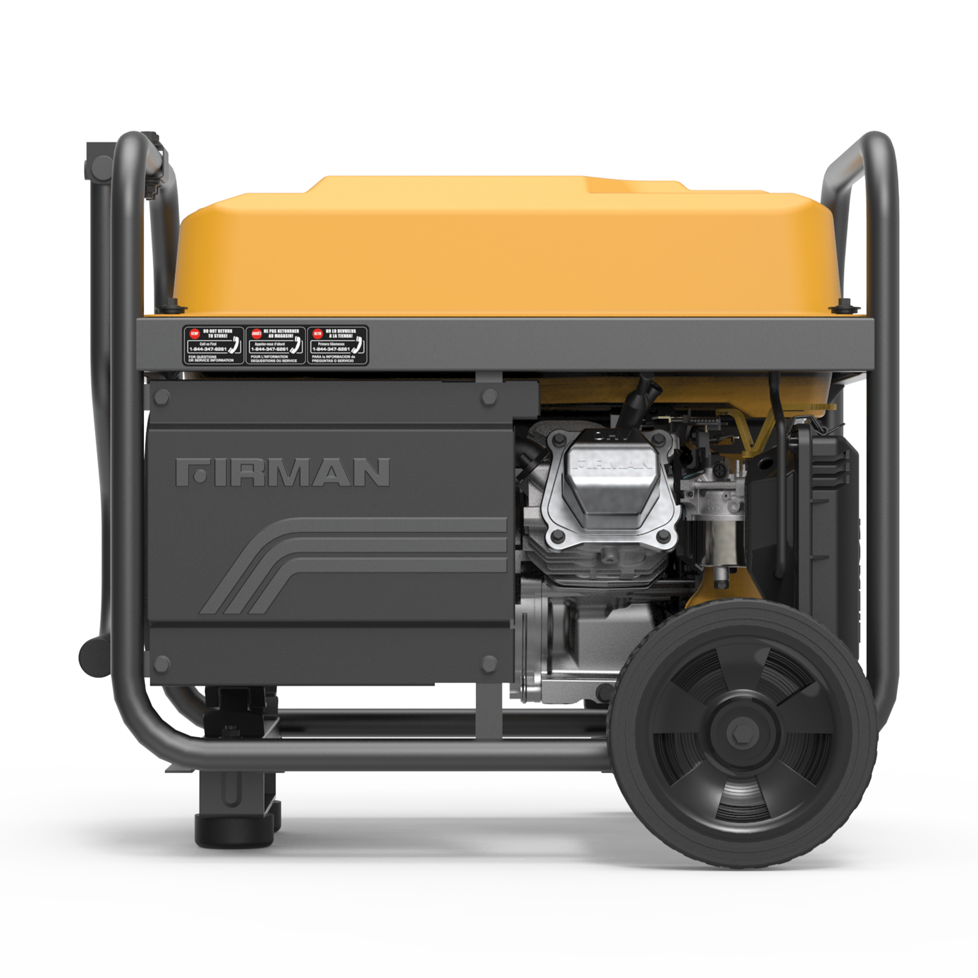 Gas Portable Generator 4550/3650W Recoil Start 120V with CO Alert