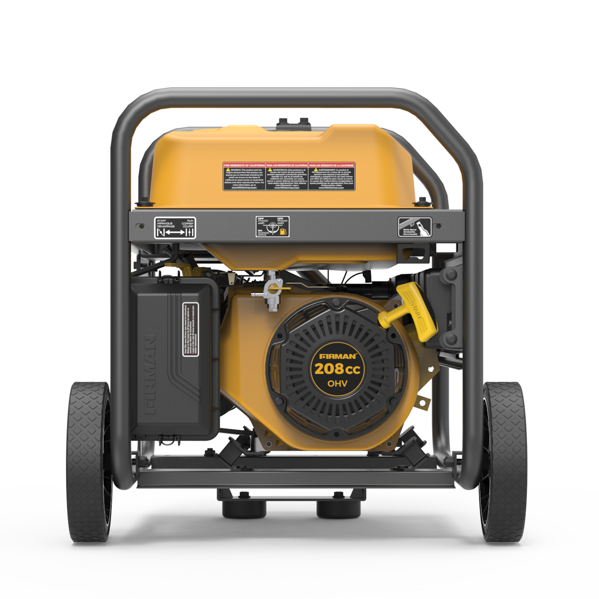 Gas Portable Generator 4550/3650W Recoil Start 120V with CO Alert