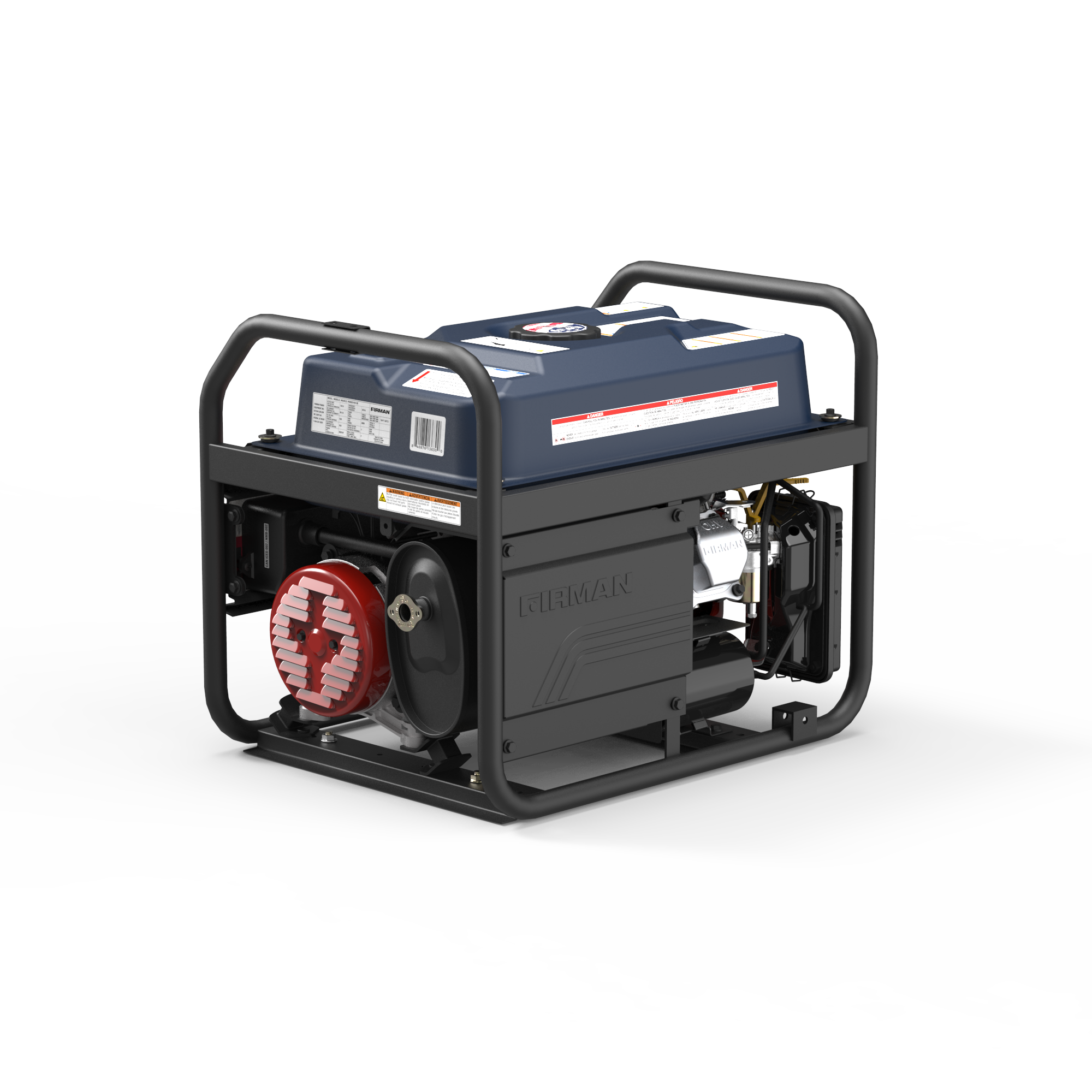 Gas Portable Generator 4550/3650W Recoil Start With CO Alert Stars & Stripes