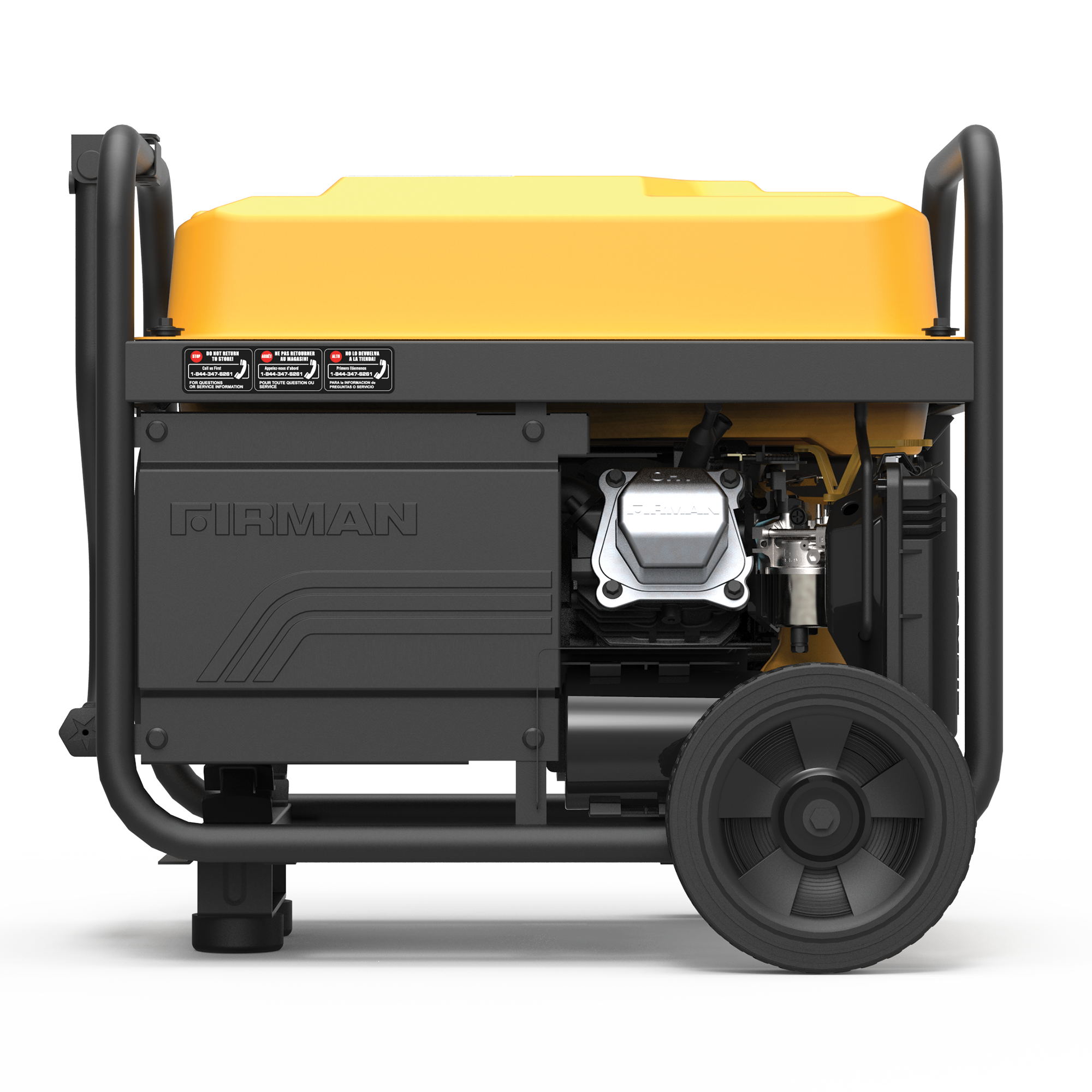 Gas Portable Generator 4550/3650W Recoil Start 120/240V with CO ALERT