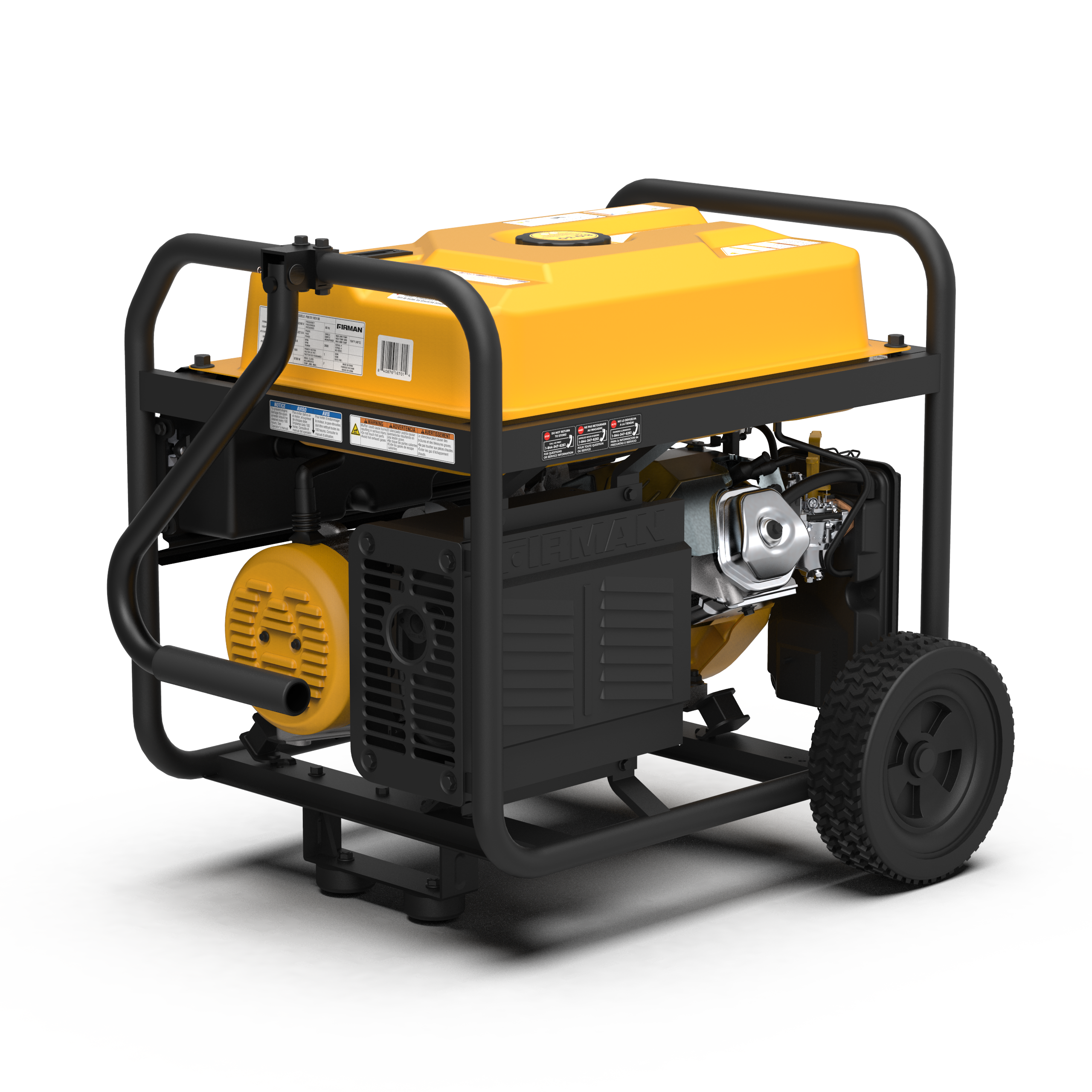 Gas Portable Generator 8375/6700W Recoil Start 120/240V With CO Alert