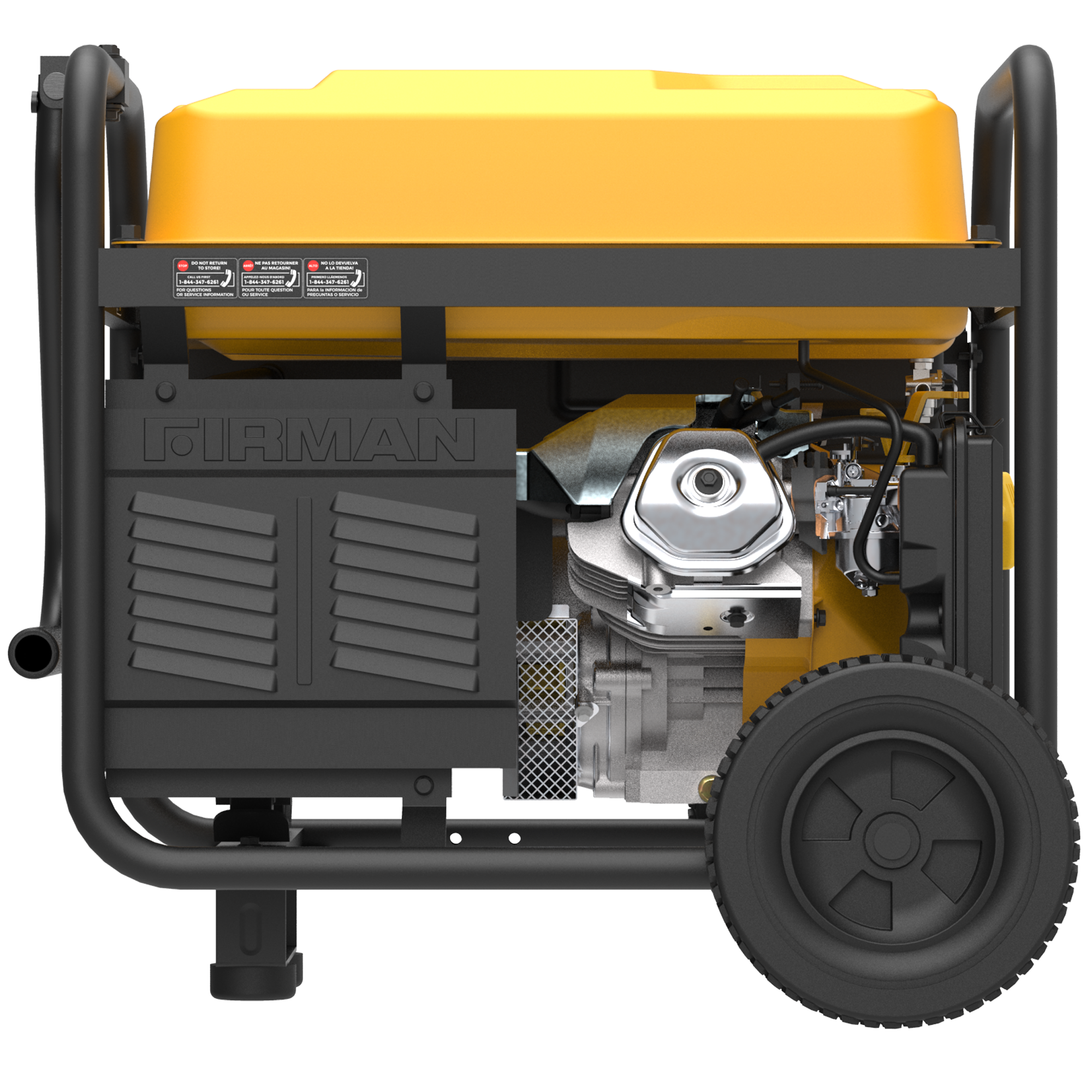 Gas Portable Generator 8375/6700W Recoil Start 120/240V With CO Alert